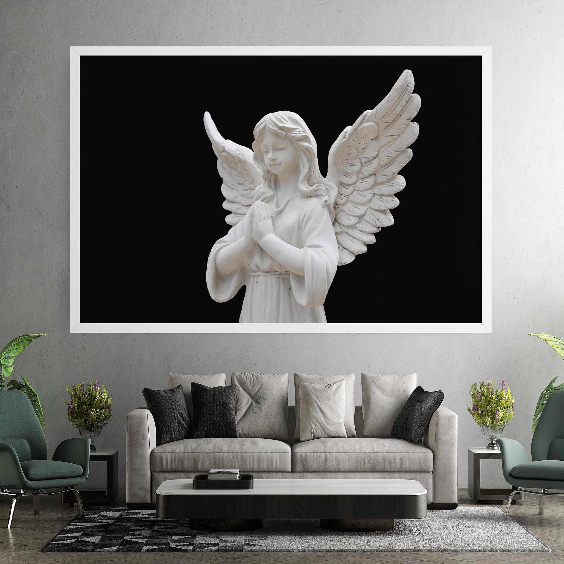 Tablou Canvas Pretty Angel Statues mockup 7