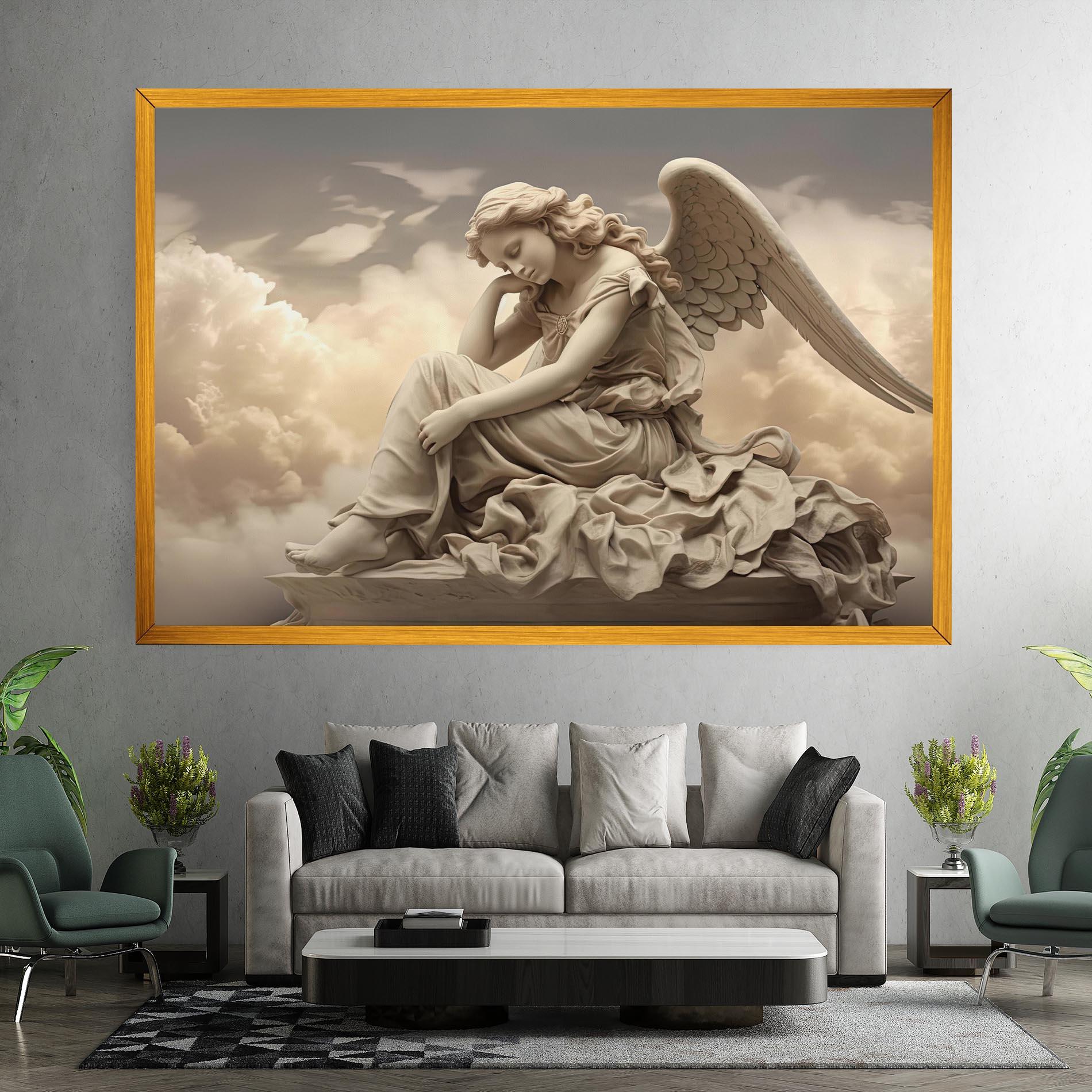 Tablou Canvas Angel Guardian Cloud mockup 7