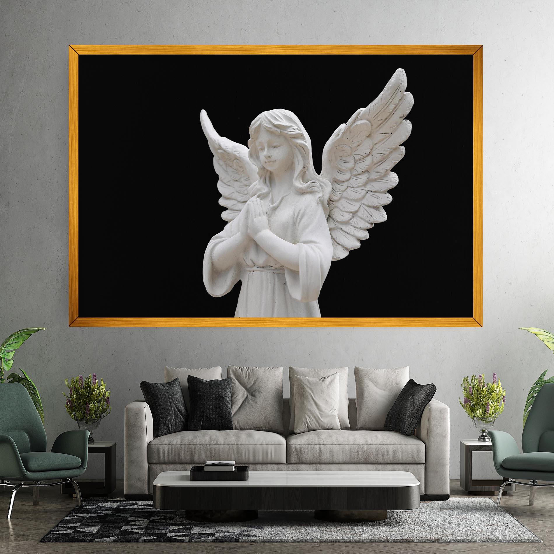 Tablou Canvas Pretty Angel Statues mockup 7