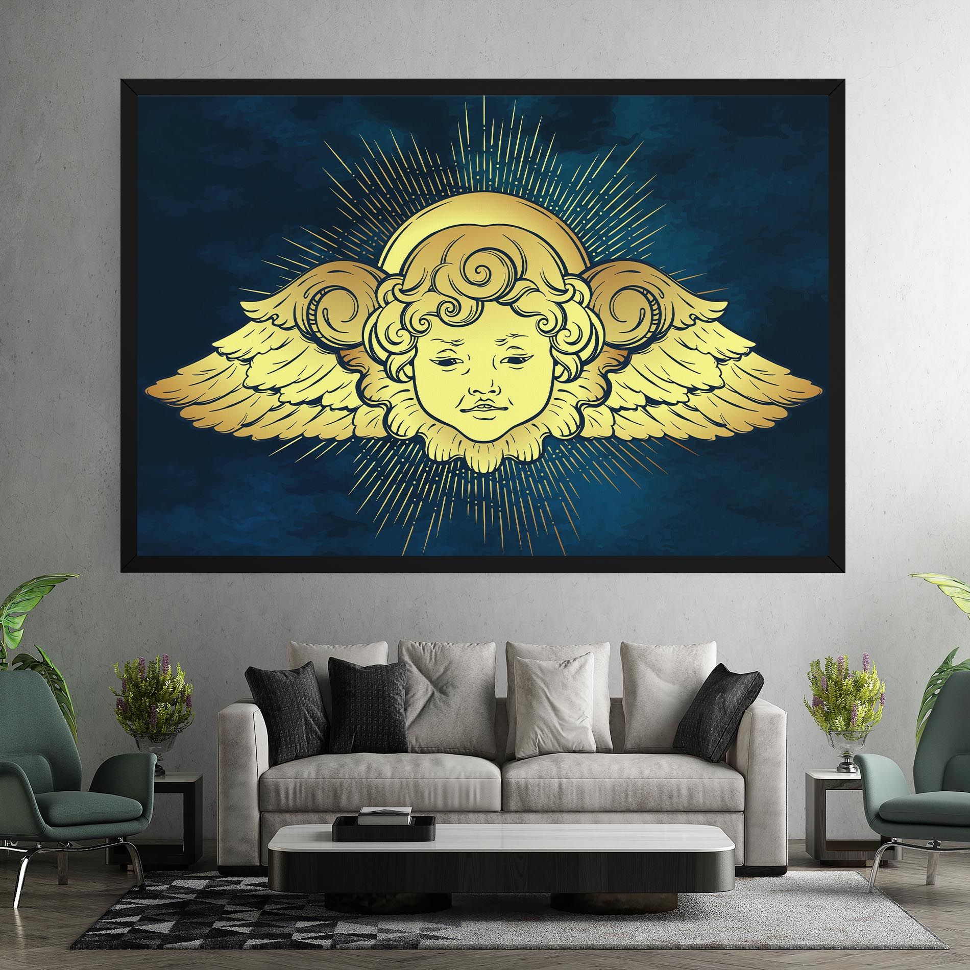Angel Gold Head mockup 7