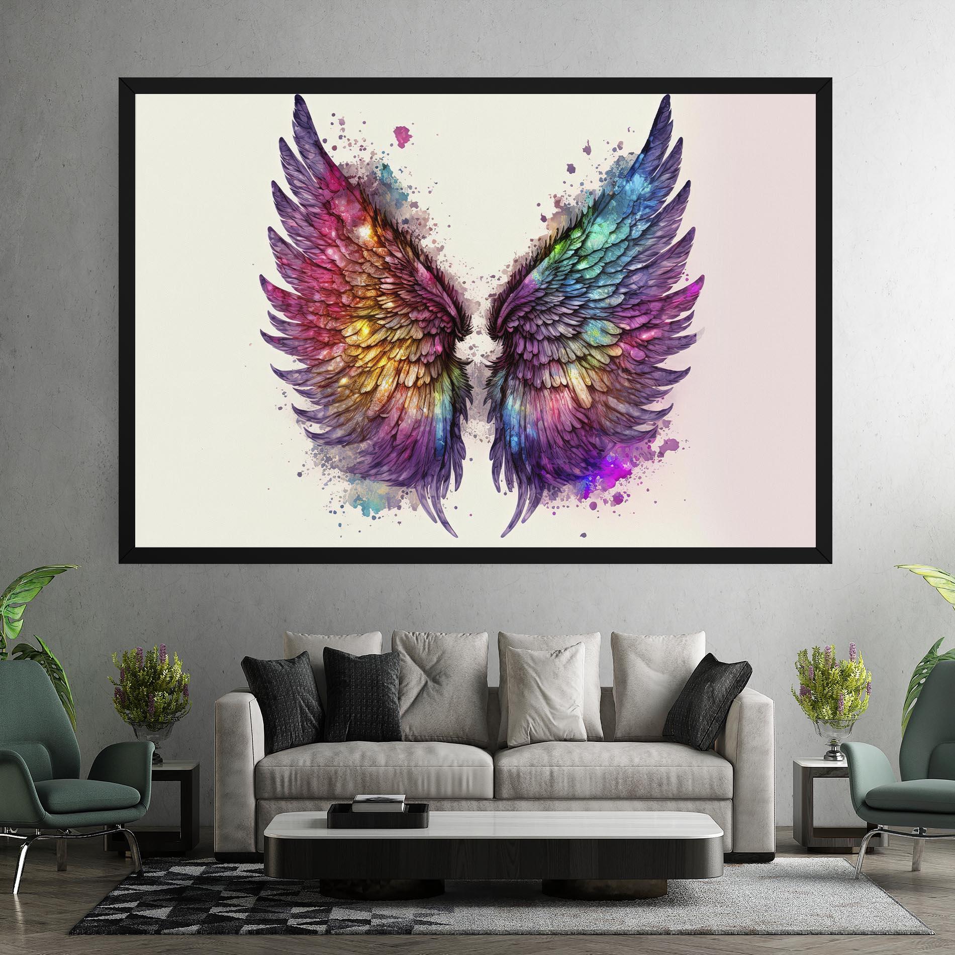Tablou Canvas Magic Watercolor Wings mockup 7