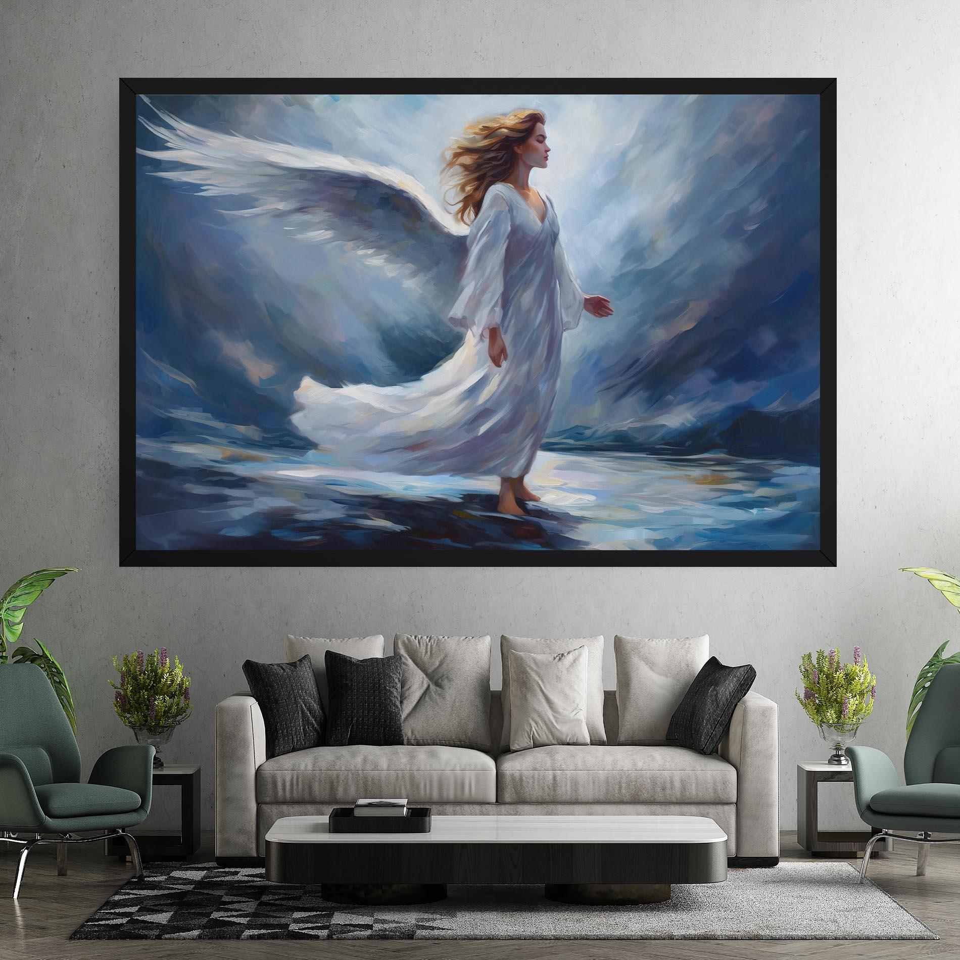 Tablou Canvas Wind Angel Woman mockup 7