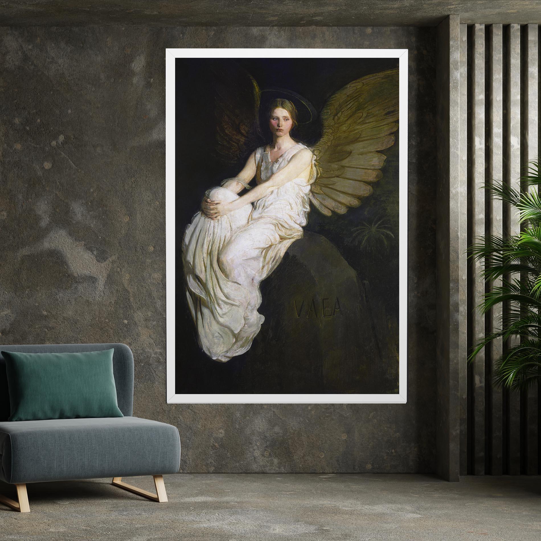 Tablou Canvas Angel Thinking mockup 7