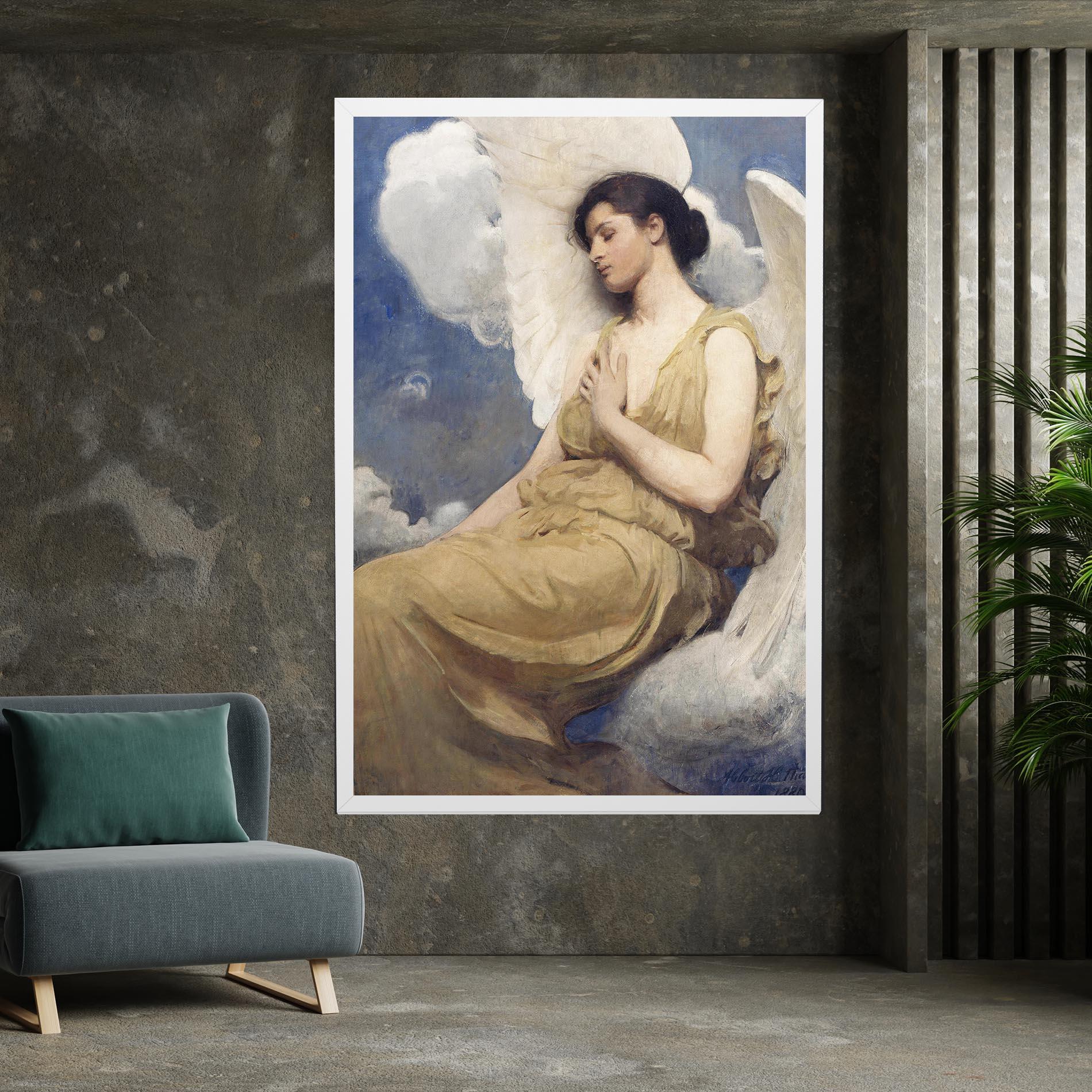 Tablou Canvas Angel Woman Painting mockup 7