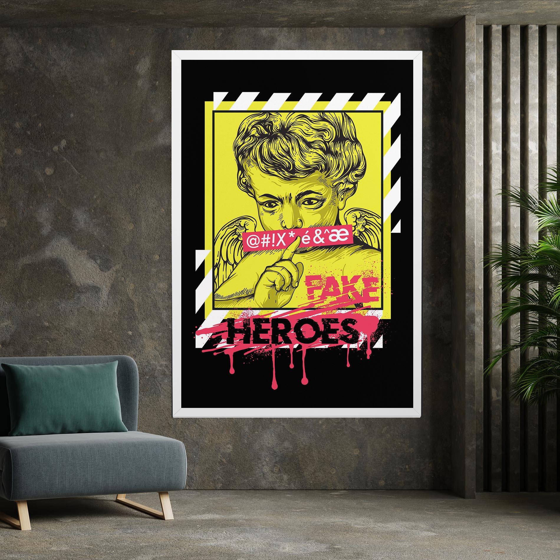 Tablou Canvas Fake Heroes mockup 7