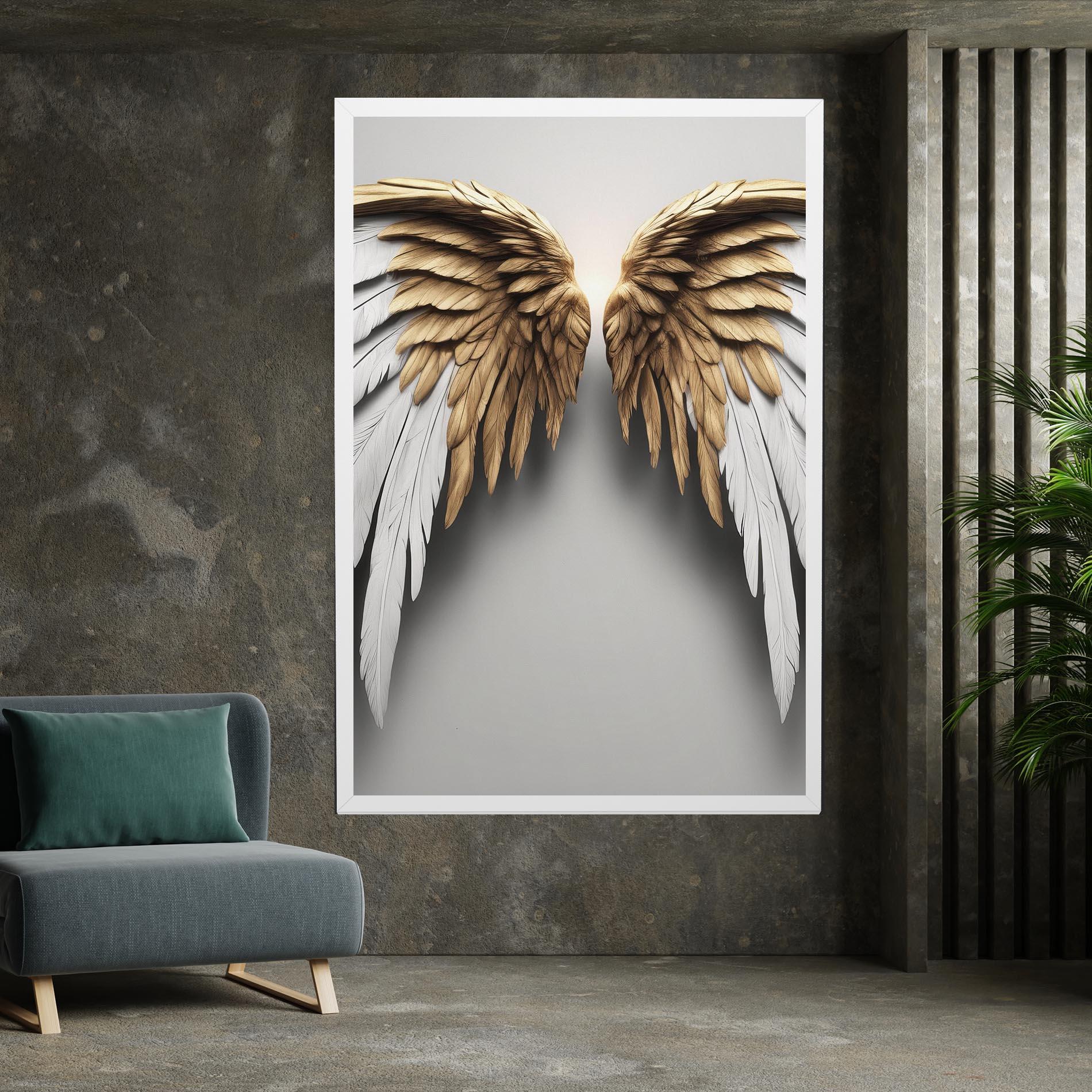 Tablou Canvas Realistic Angel Wings mockup 7
