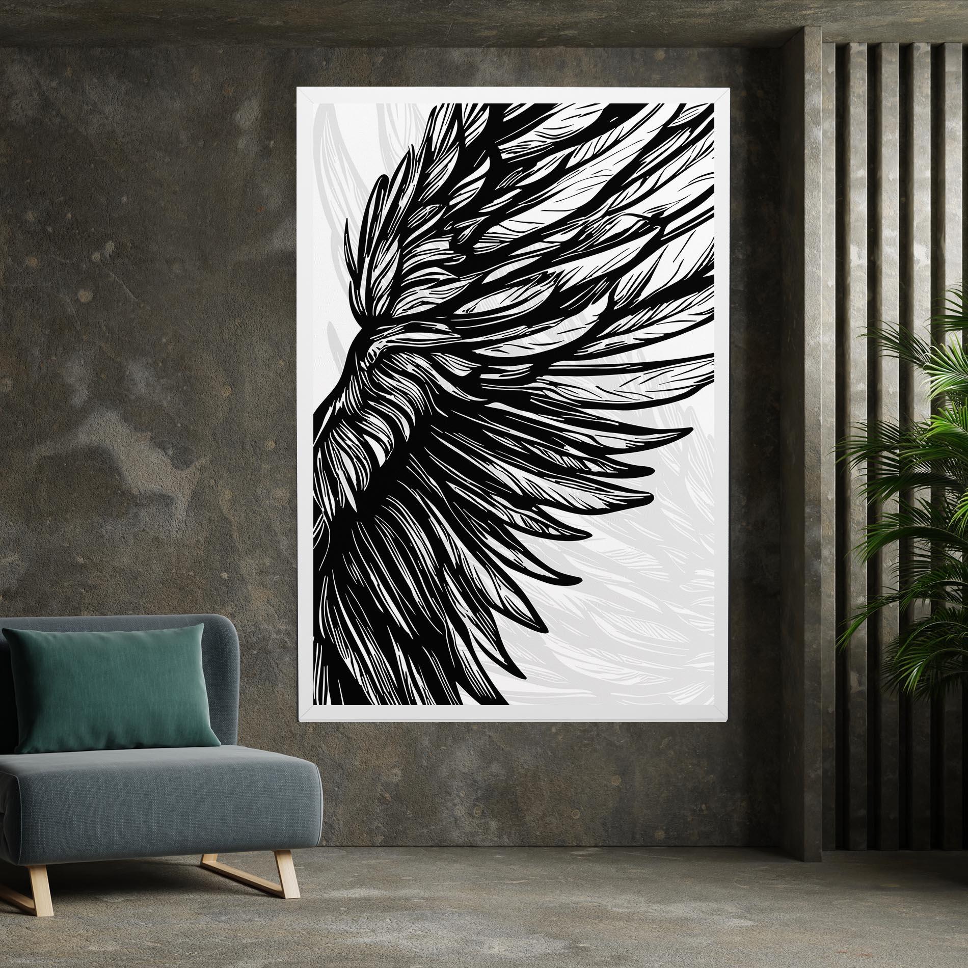 Tablou Canvas Wing Line mockup 7