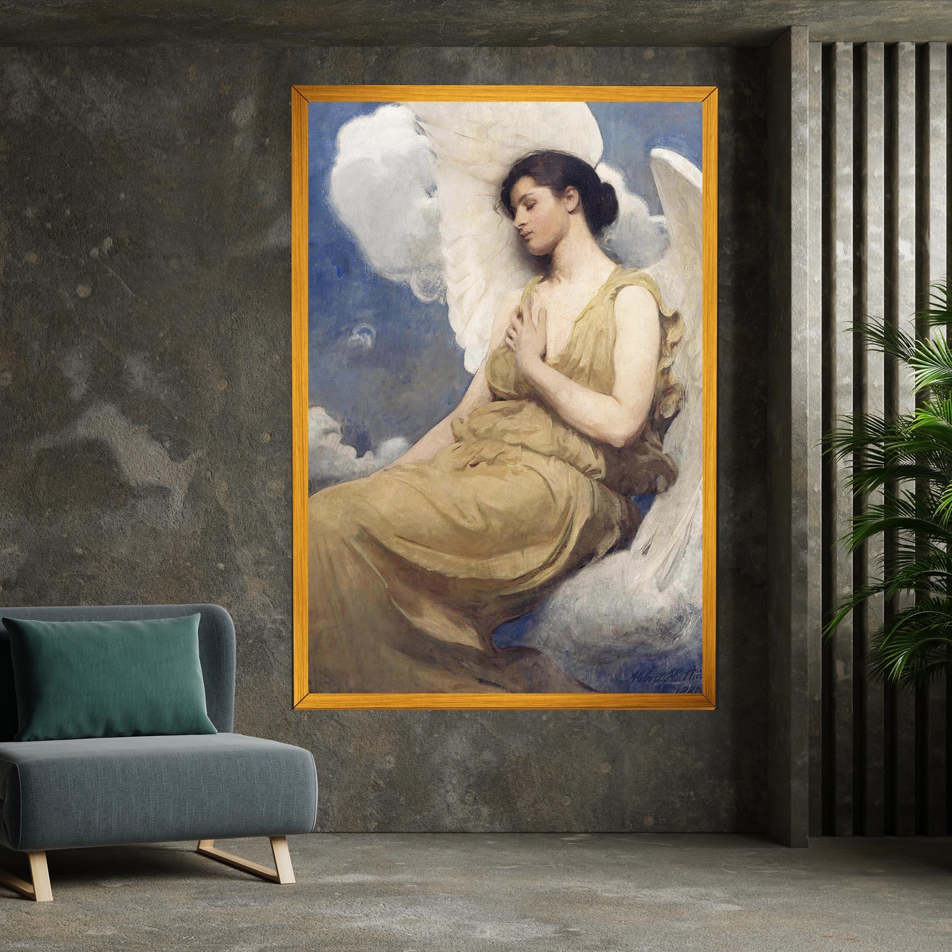 Tablou Canvas Angel Woman Painting mockup 7
