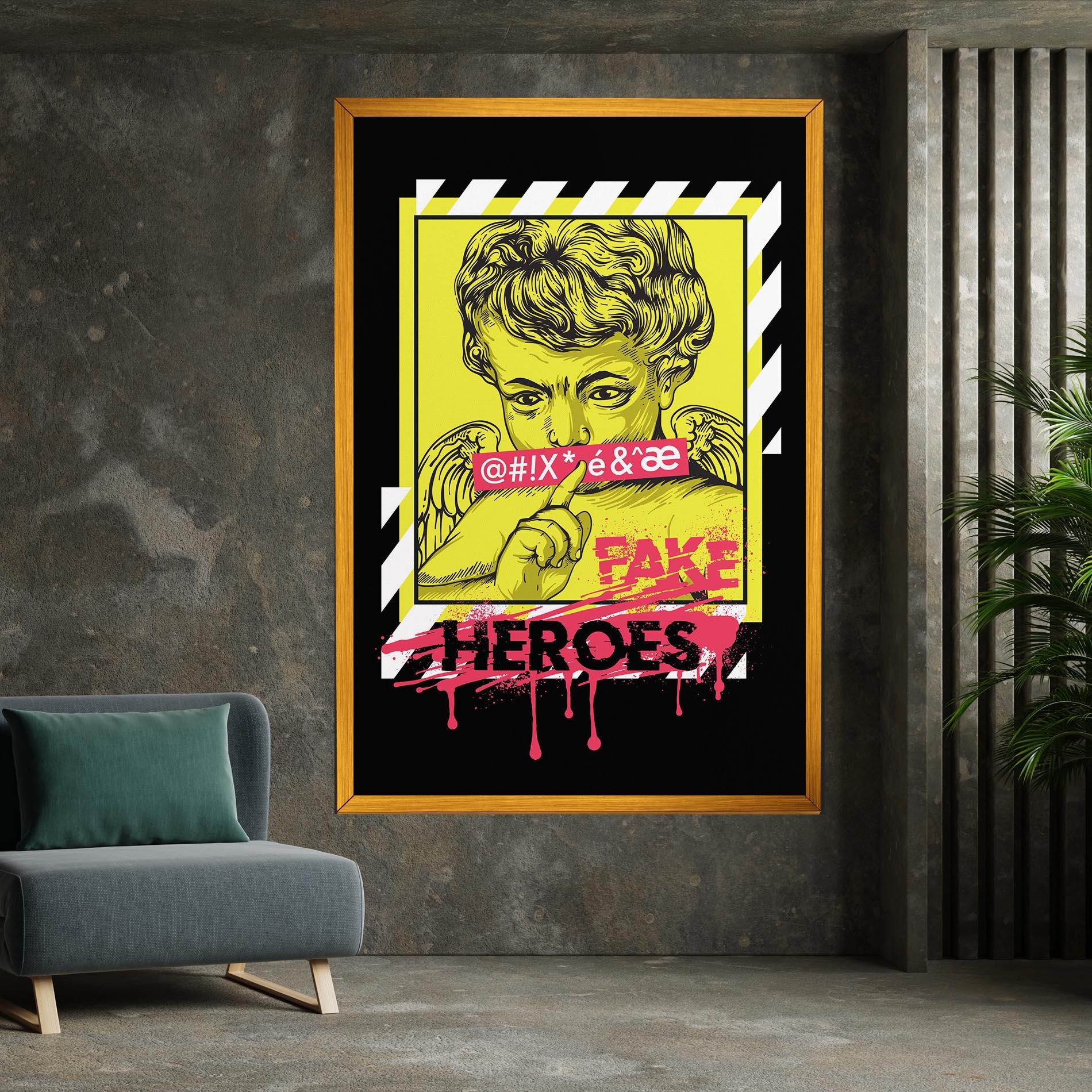 Tablou Canvas Fake Heroes mockup 7