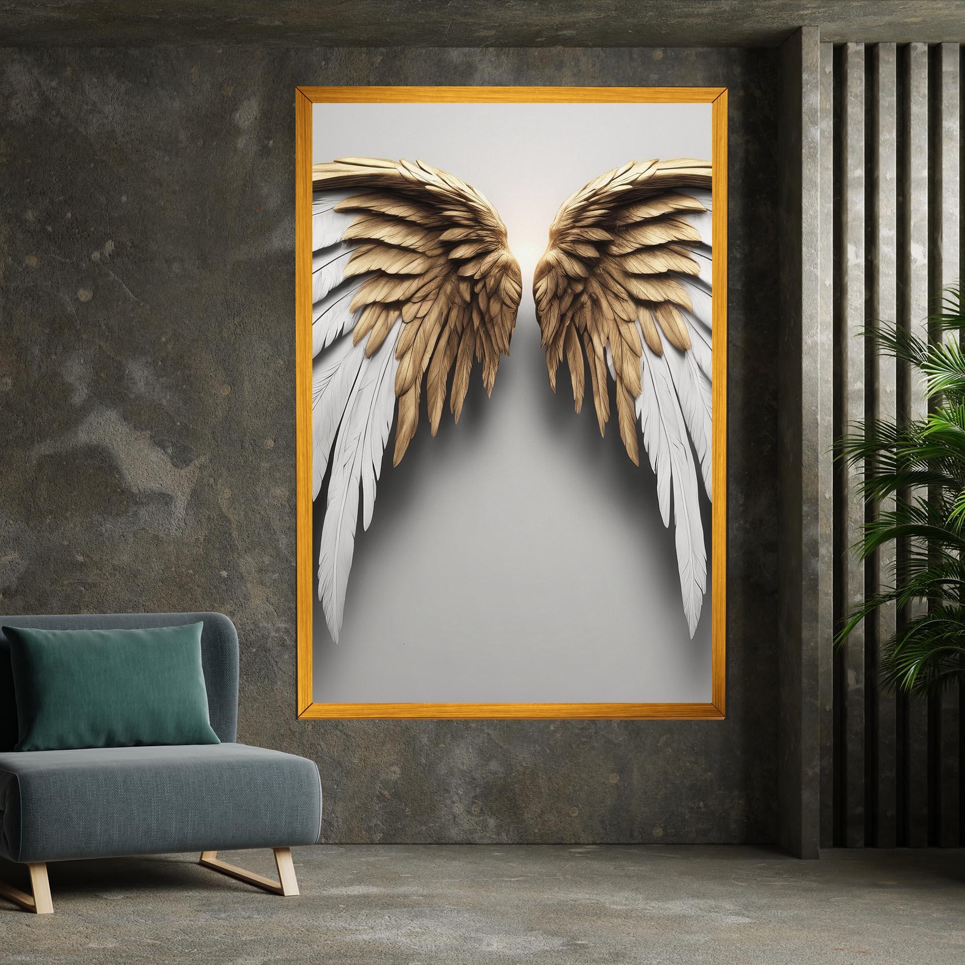 Tablou Canvas Realistic Angel Wings mockup 7