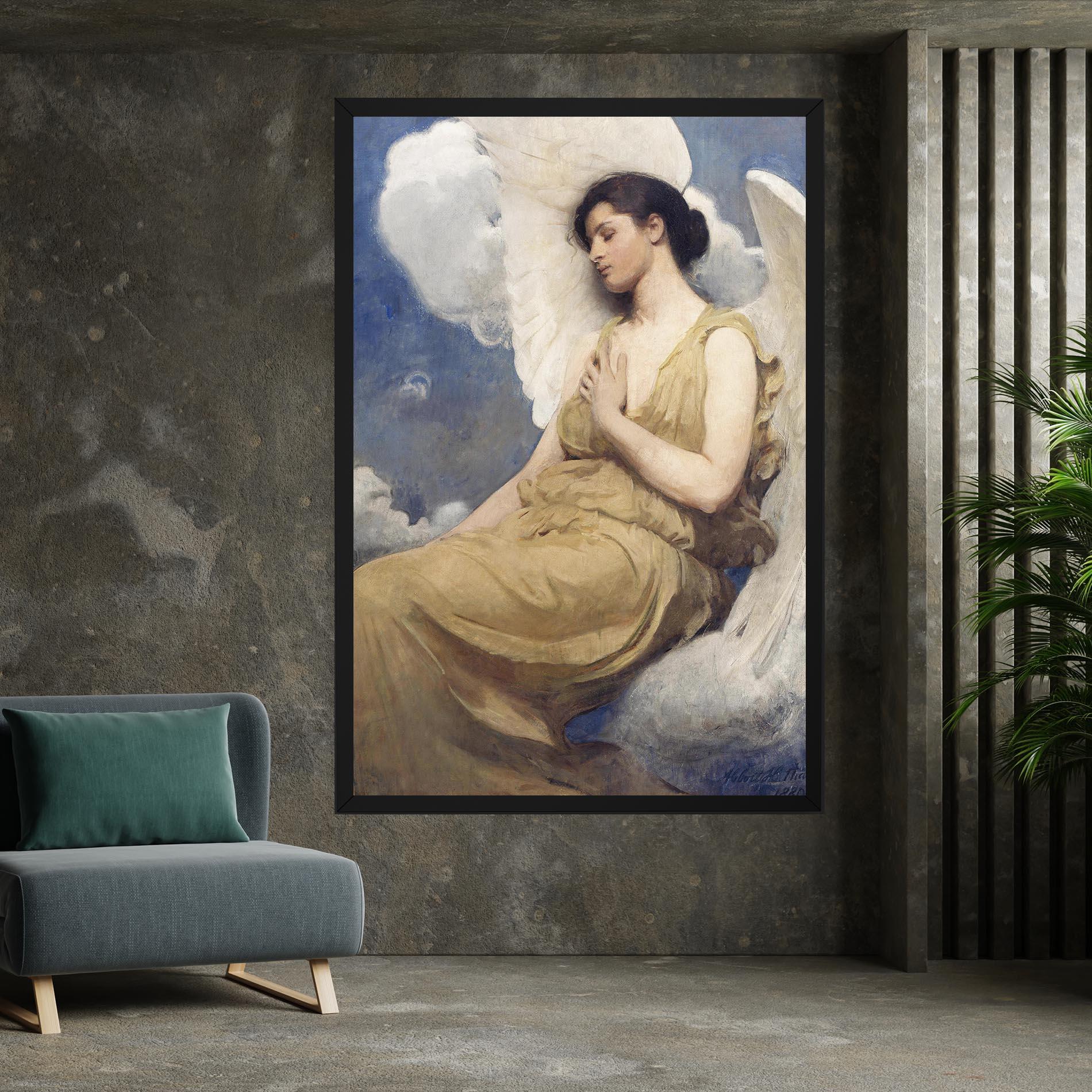 Tablou Canvas Angel Woman Painting mockup 7