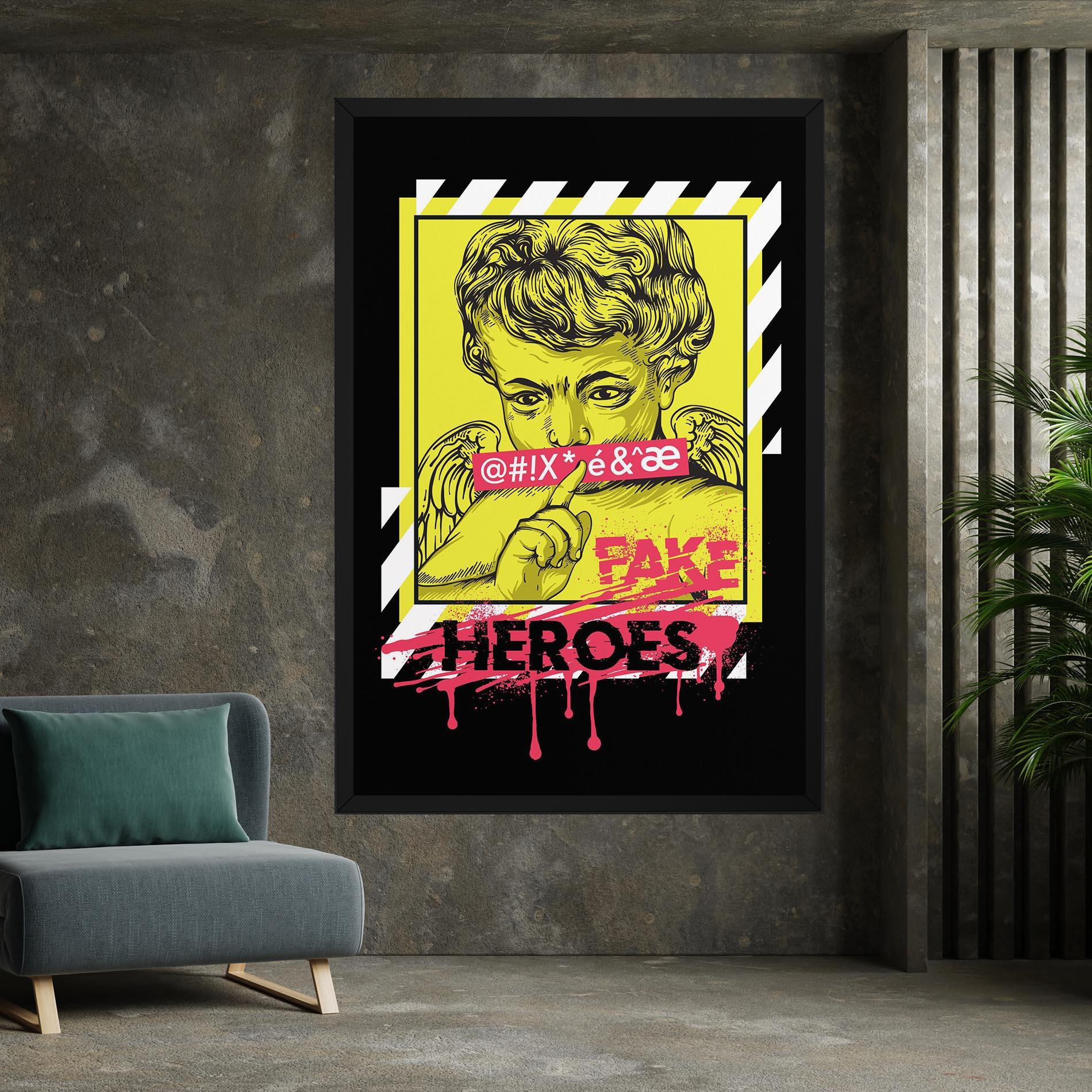 Tablou Canvas Fake Heroes mockup 7