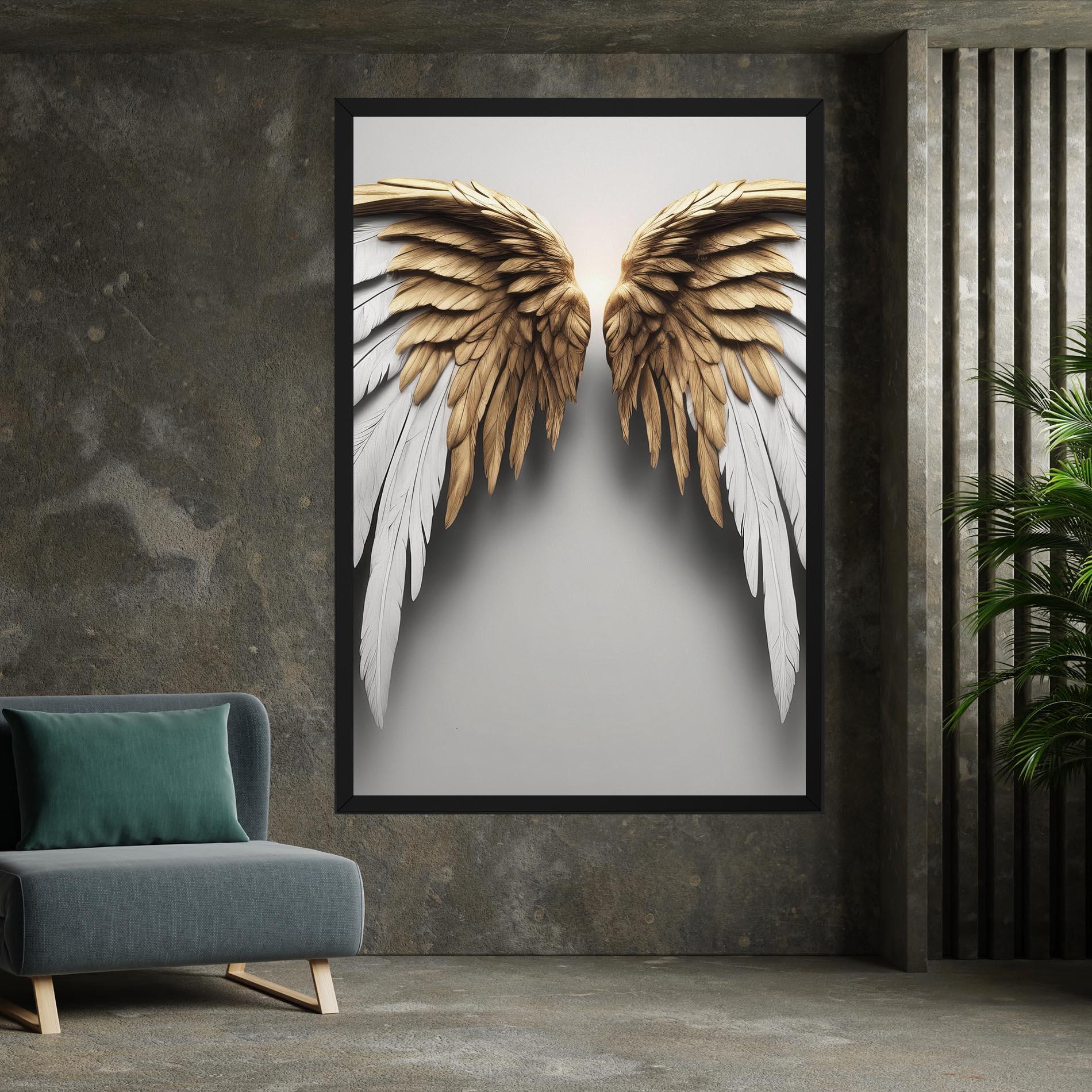 Tablou Canvas Realistic Angel Wings mockup 7