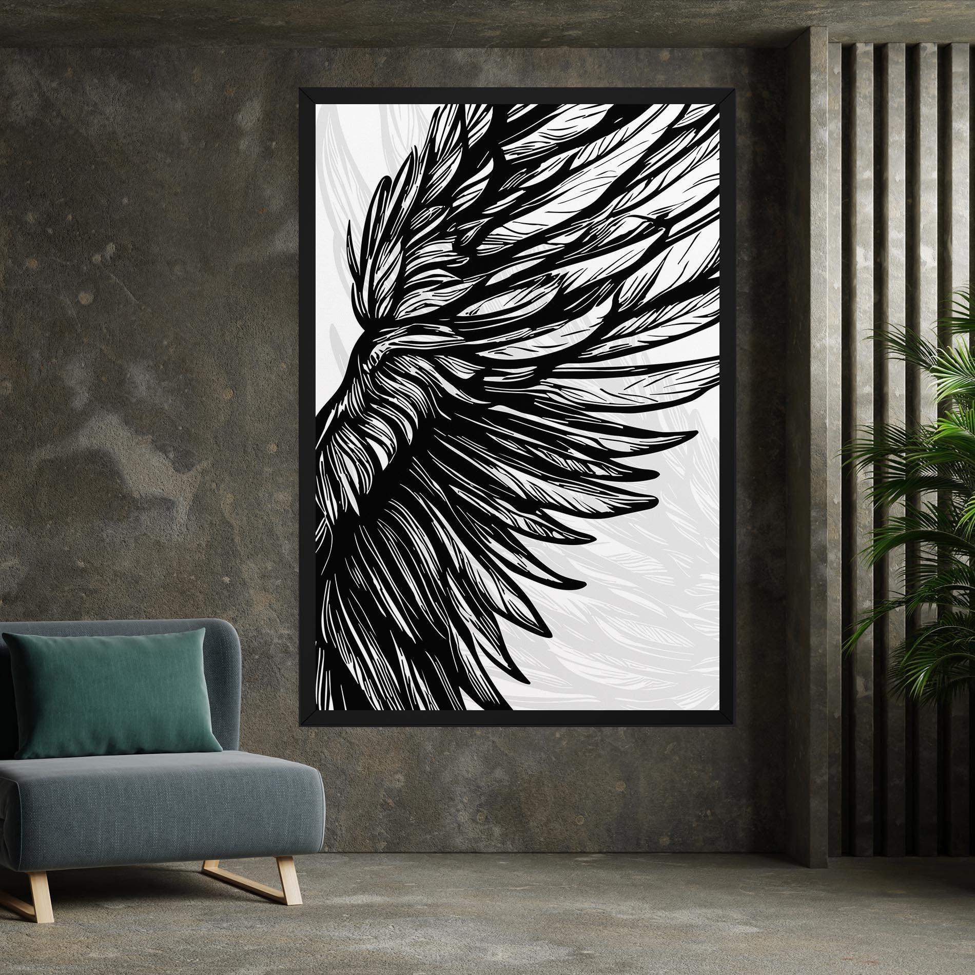 Tablou Canvas Wing Line mockup 7