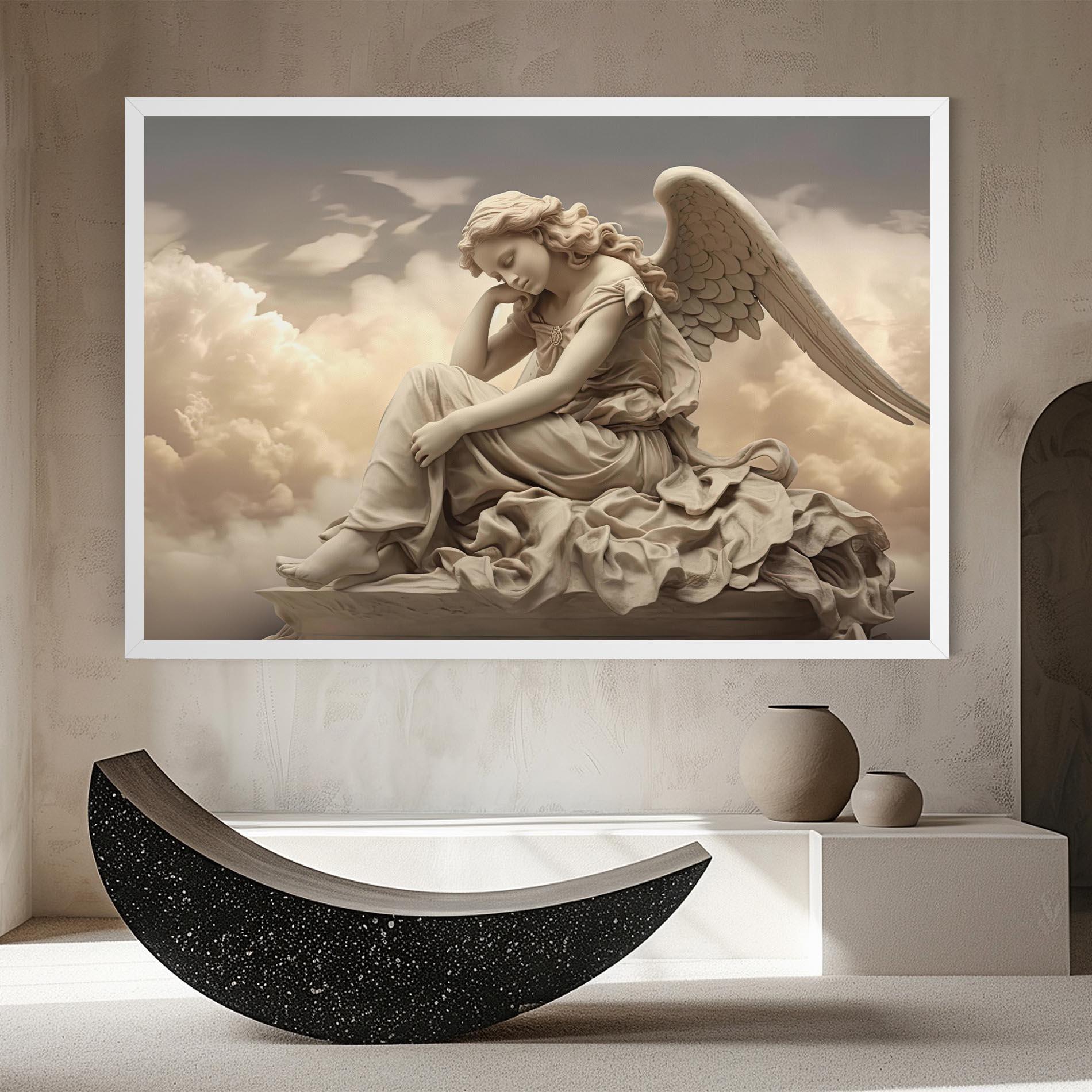 Tablou Canvas Angel Guardian Cloud mockup 8