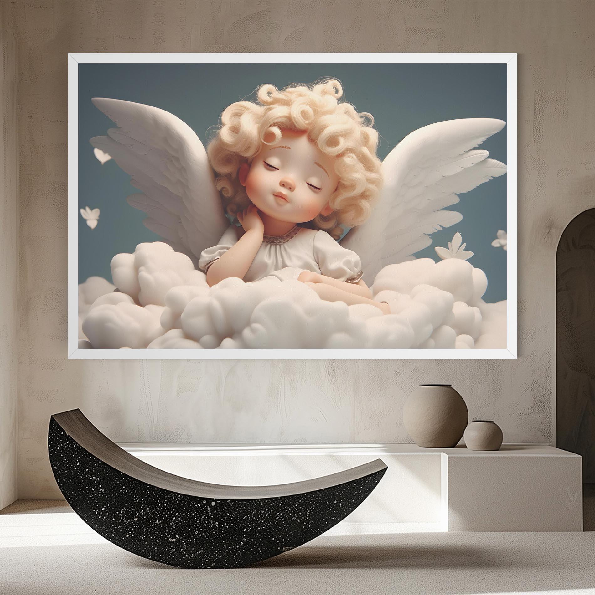 Tablou Canvas Statue Baby Angel mockup 8