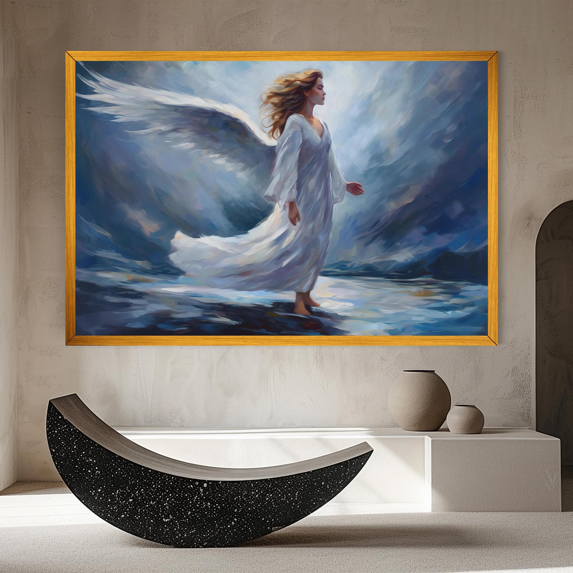 Tablou Canvas Wind Angel Woman mockup 8