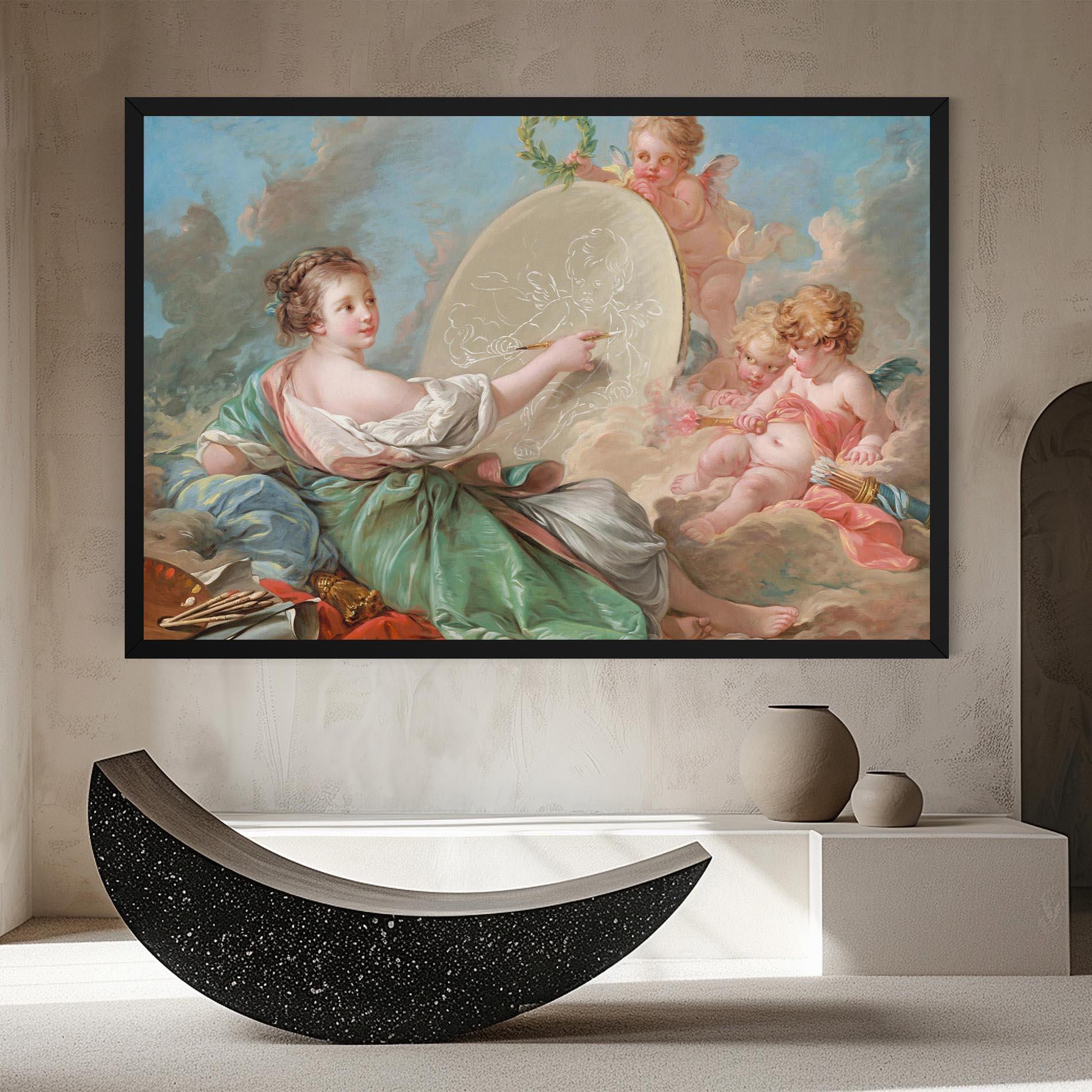 Tablou Canvas Painting Cute Angels mockup 8