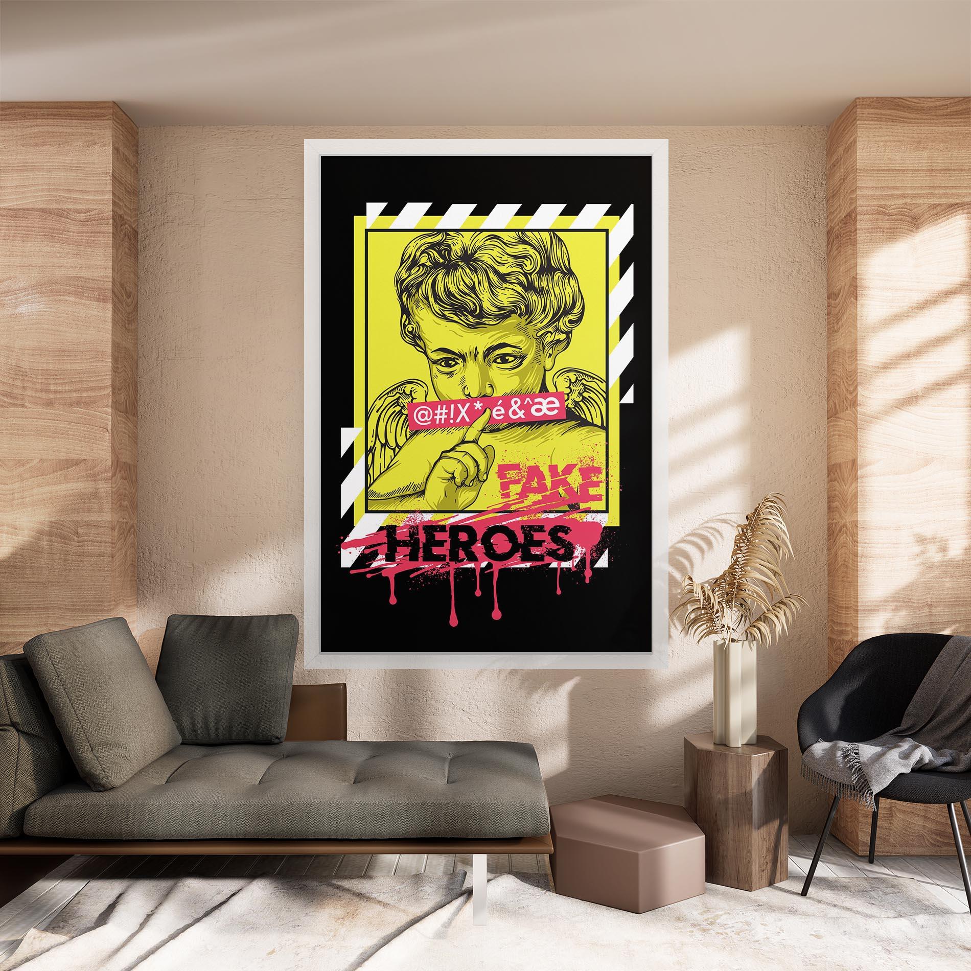 Tablou Canvas Fake Heroes mockup 8