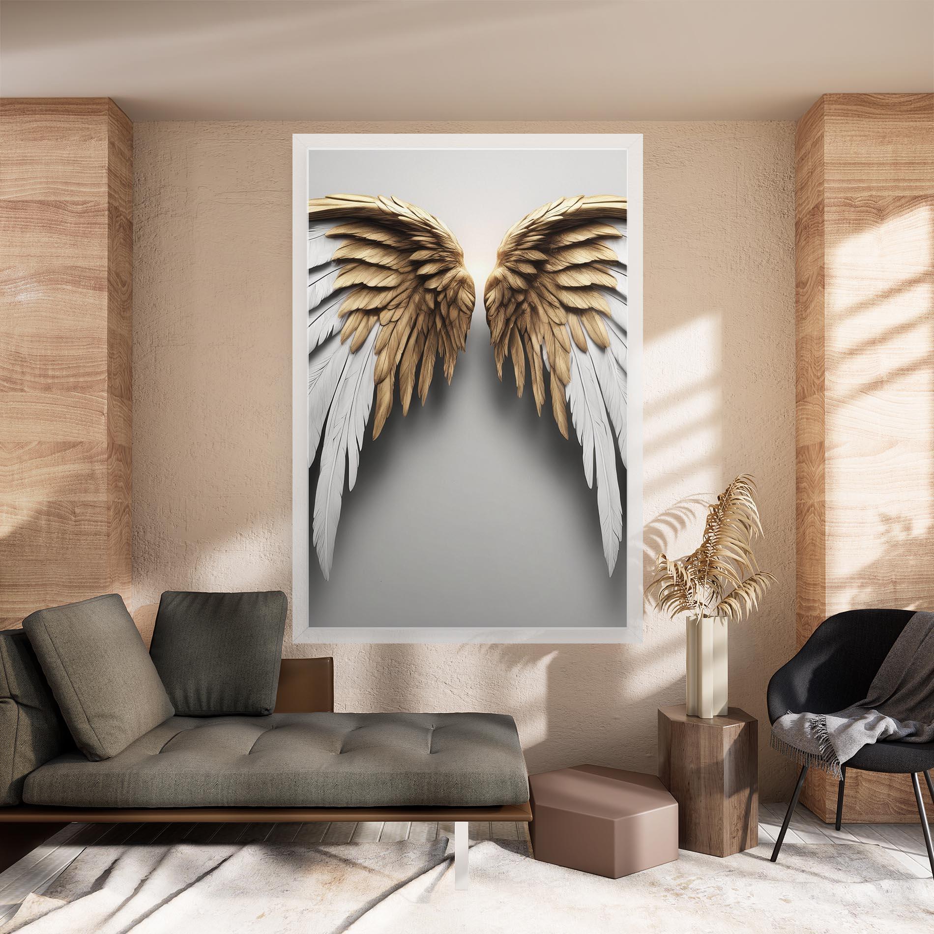 Tablou Canvas Realistic Angel Wings mockup 8
