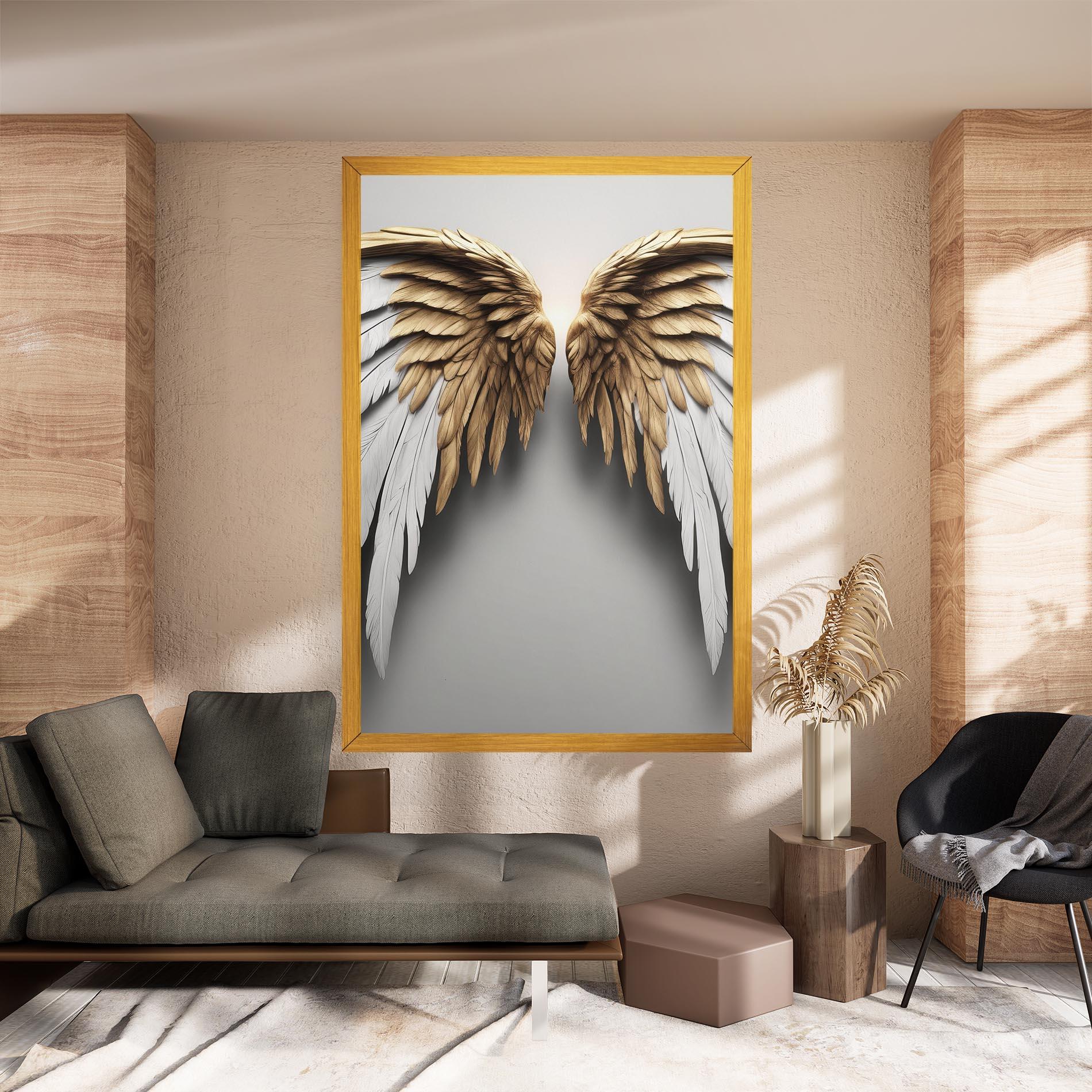 Tablou Canvas Realistic Angel Wings mockup 8
