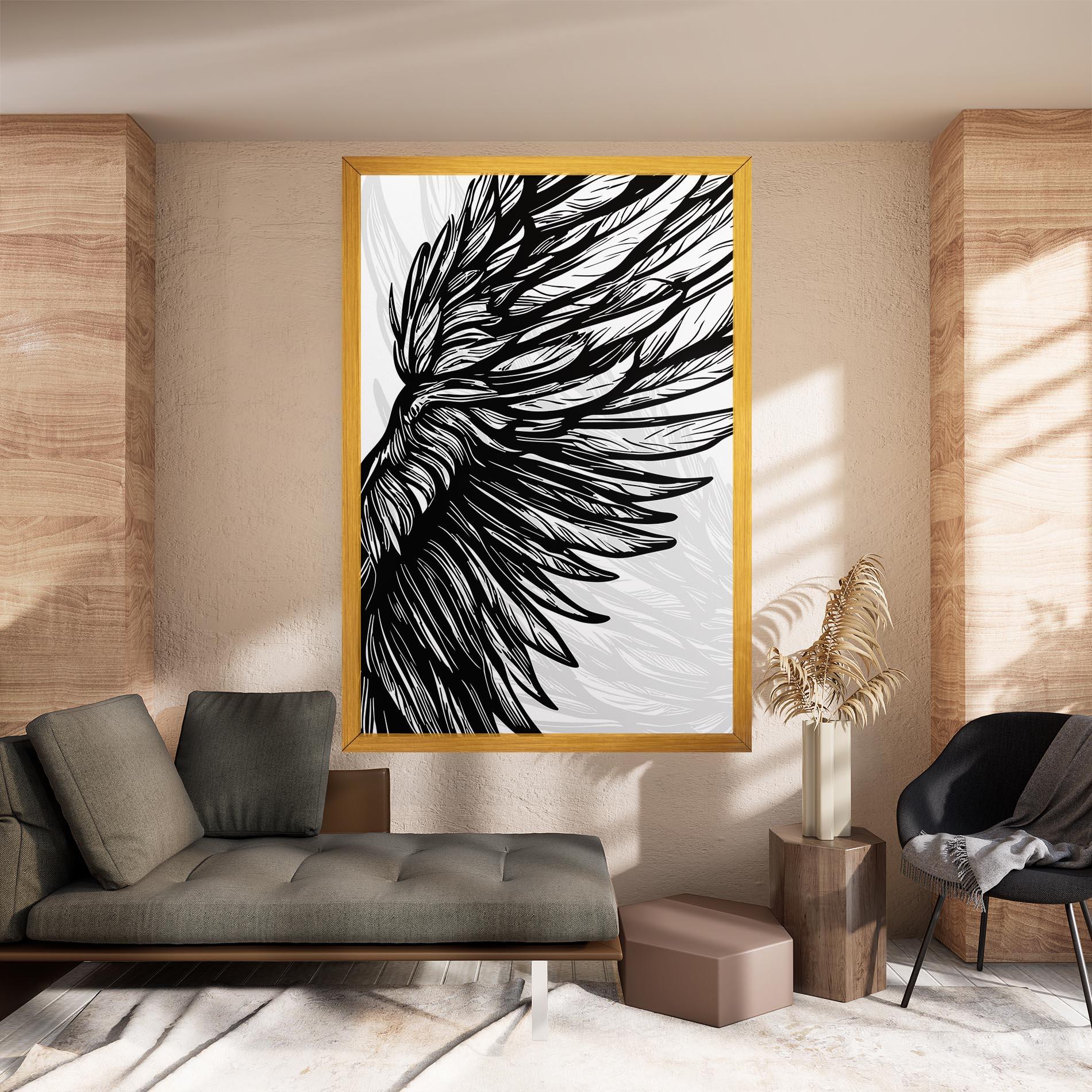 Tablou Canvas Wing Line mockup 8