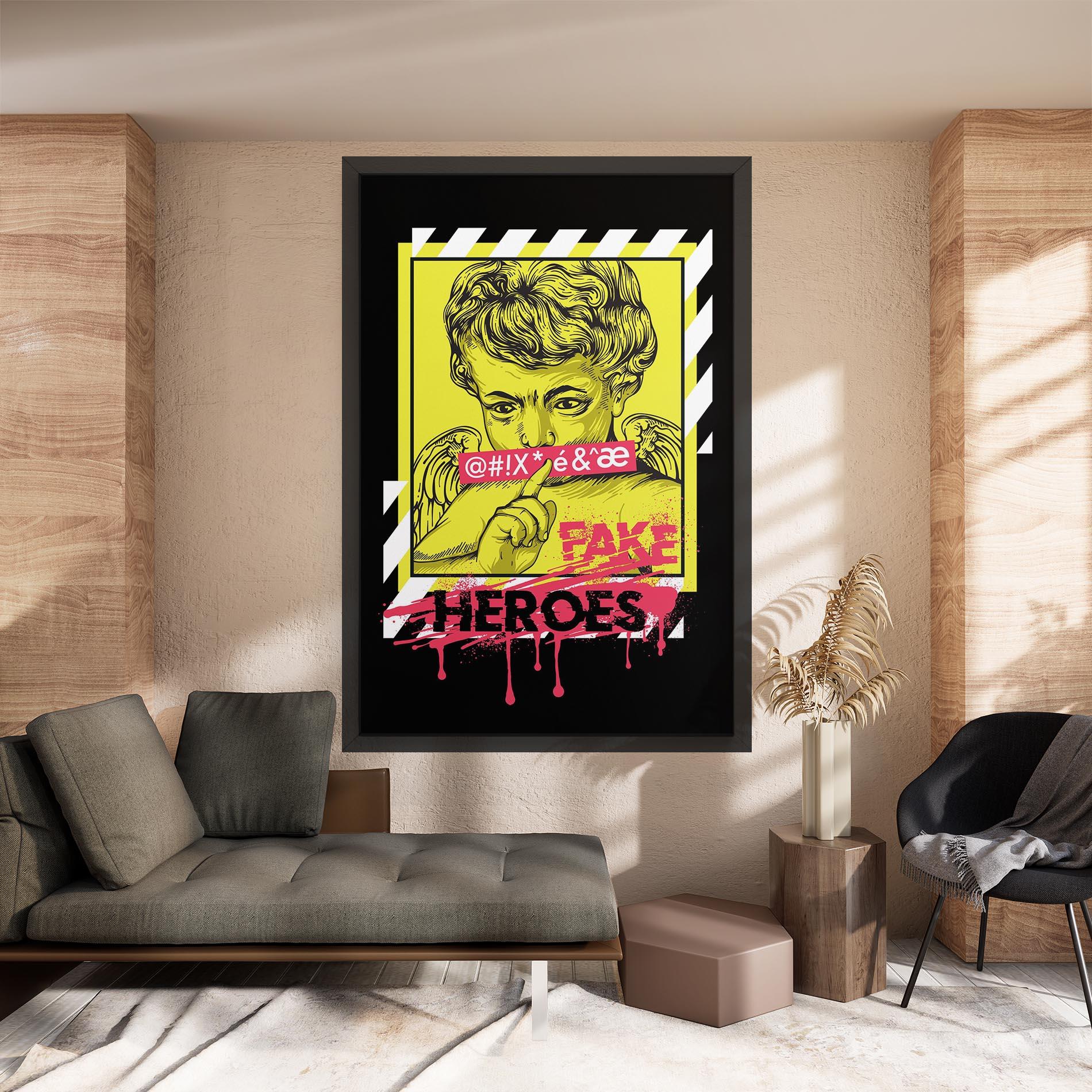 Tablou Canvas Fake Heroes mockup 8