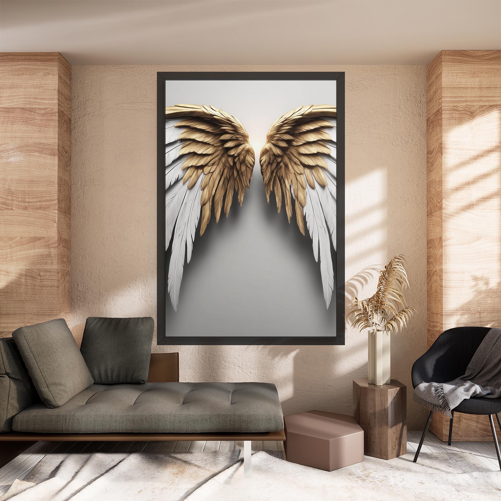 Tablou Canvas Realistic Angel Wings mockup 8