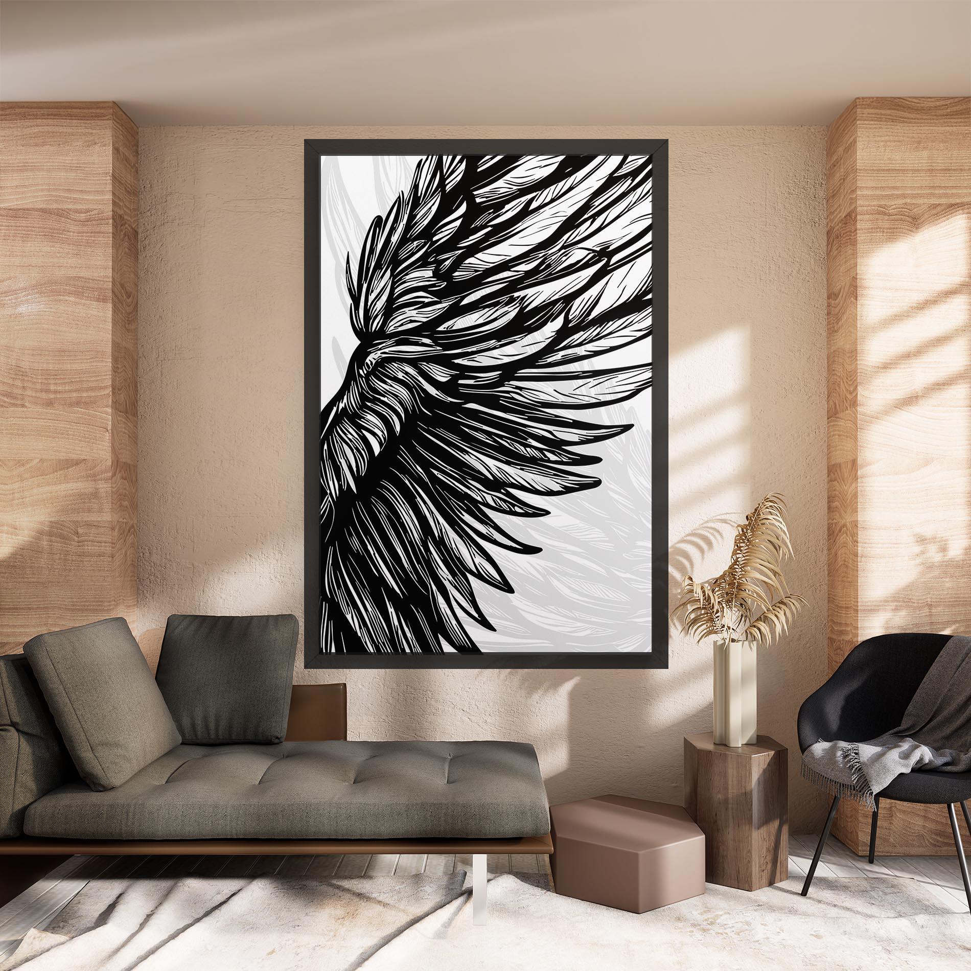 Tablou Canvas Wing Line mockup 8