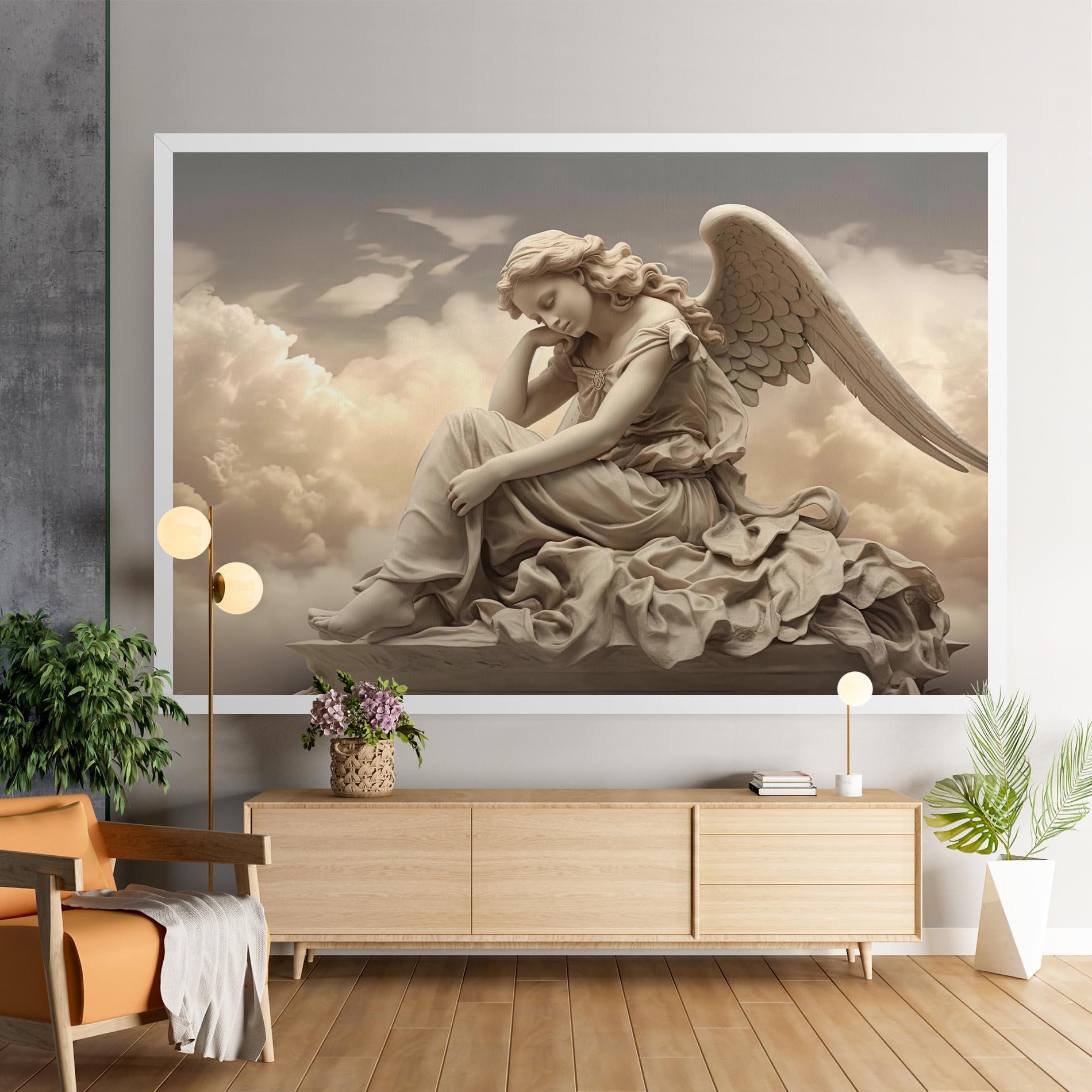 Tablou Canvas Angel Guardian Cloud mockup 9