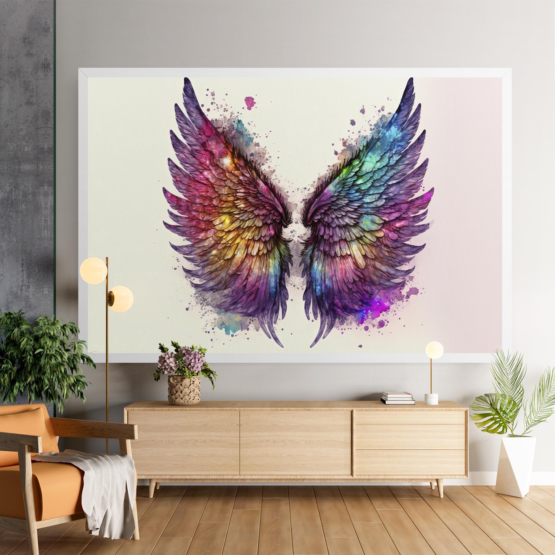 Tablou Canvas Magic Watercolor Wings mockup 9