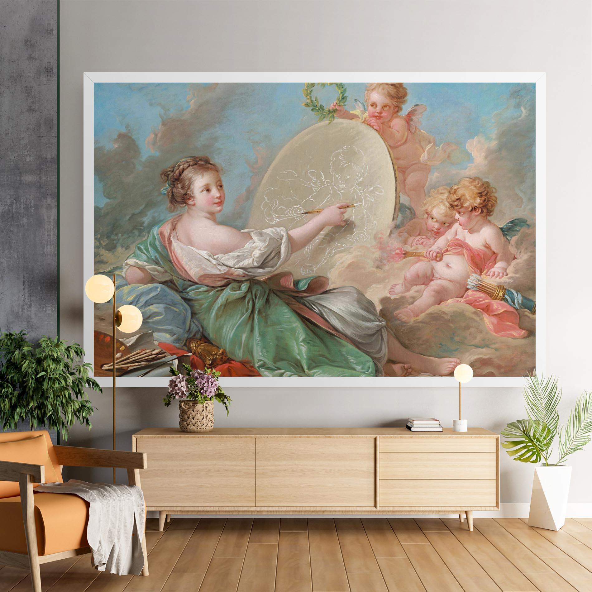 Tablou Canvas Painting Cute Angels mockup 9