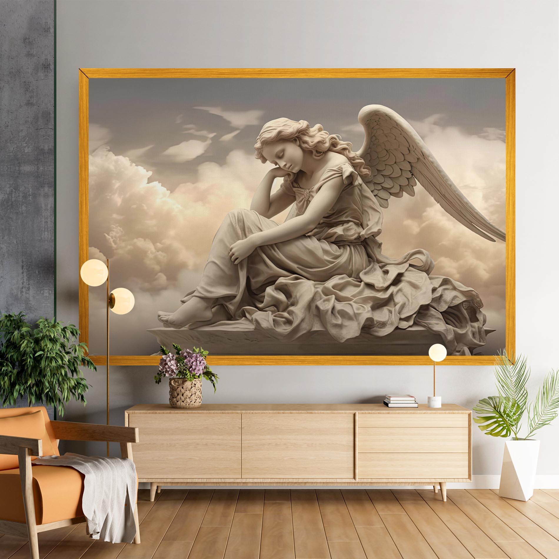 Tablou Canvas Angel Guardian Cloud mockup 9