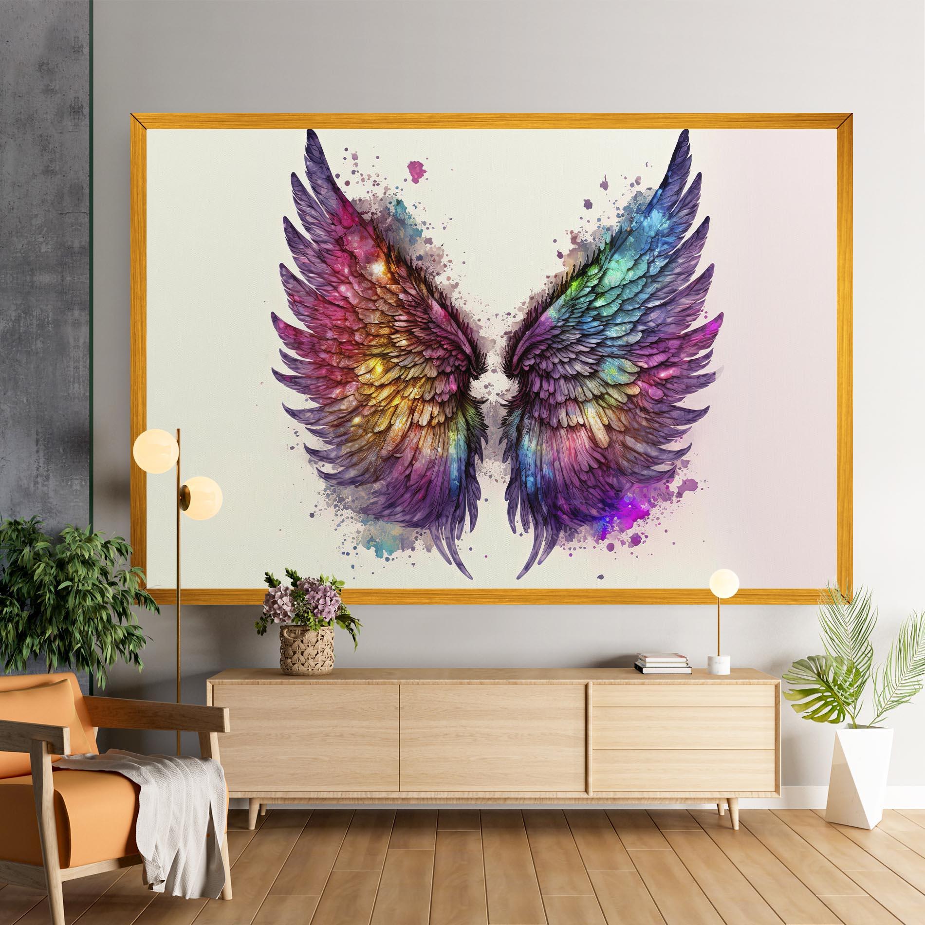 Tablou Canvas Magic Watercolor Wings mockup 9