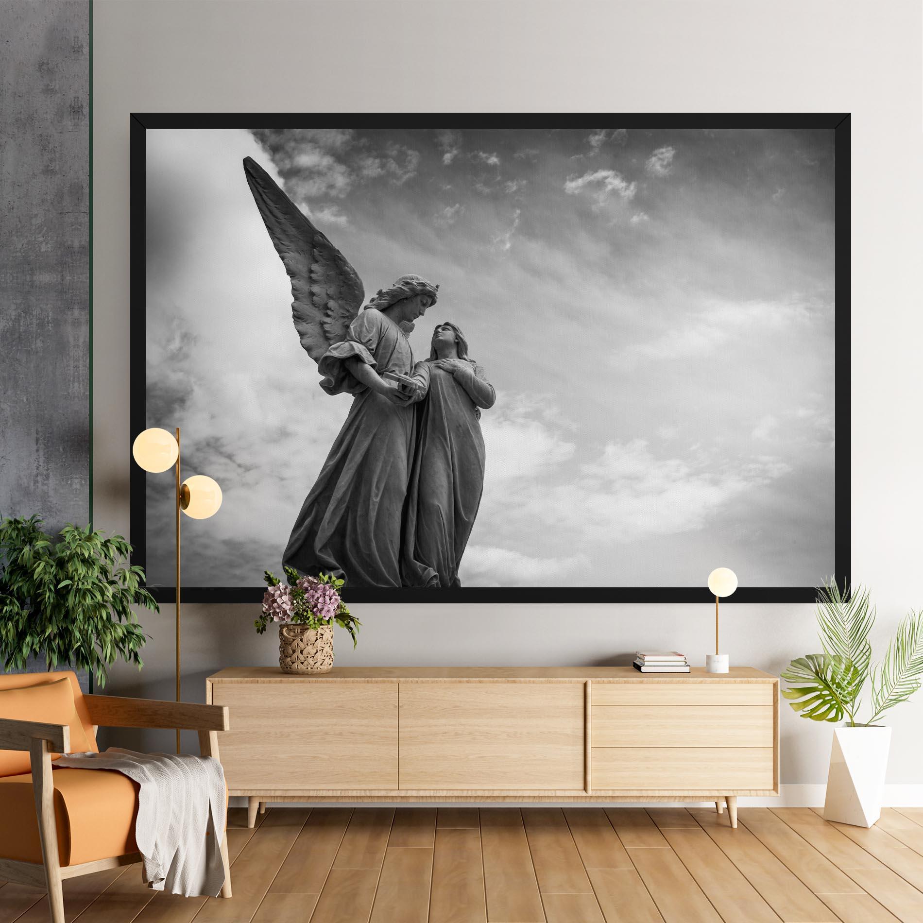 Tablou Canvas Grey Stone Angels mockup 9