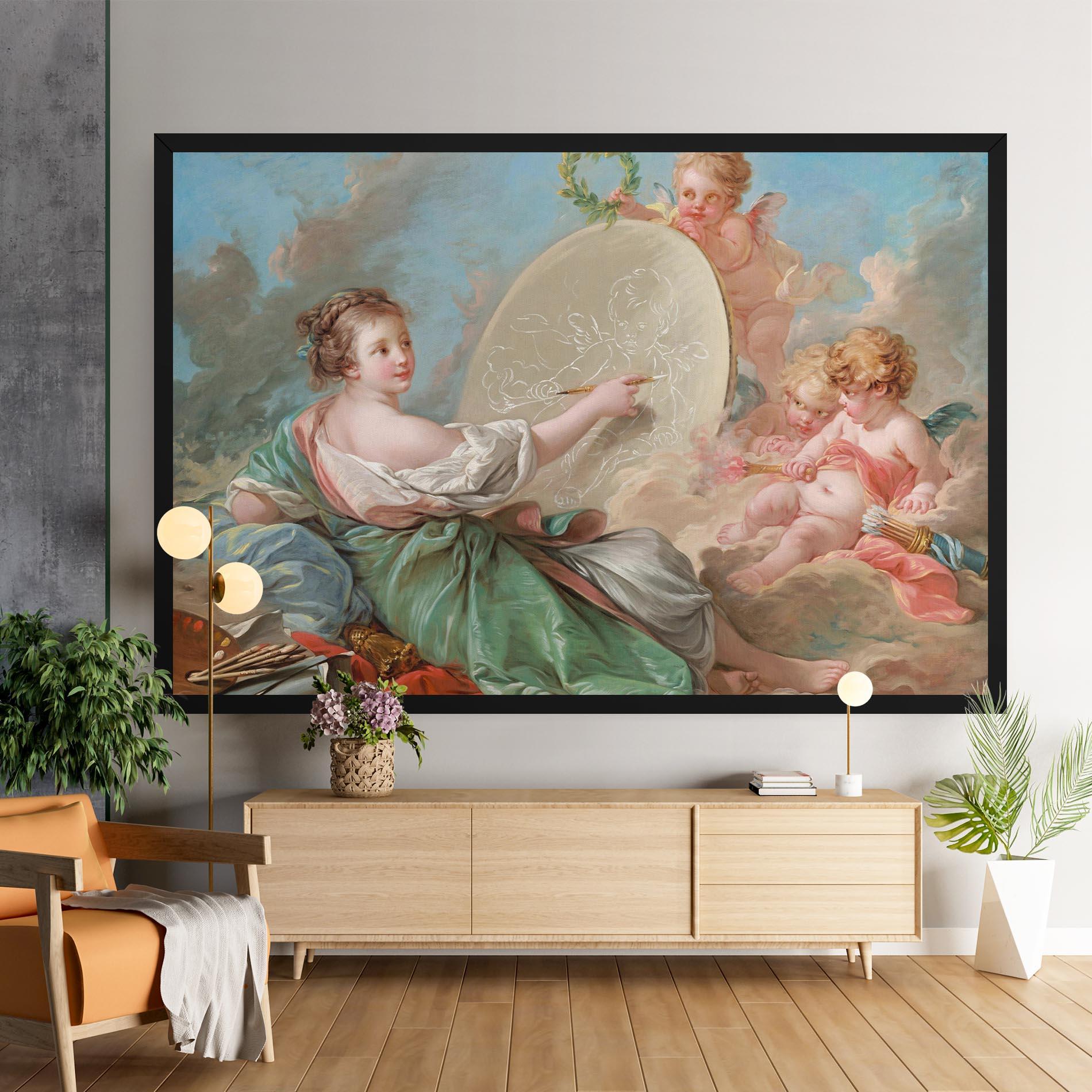 Tablou Canvas Painting Cute Angels mockup 9