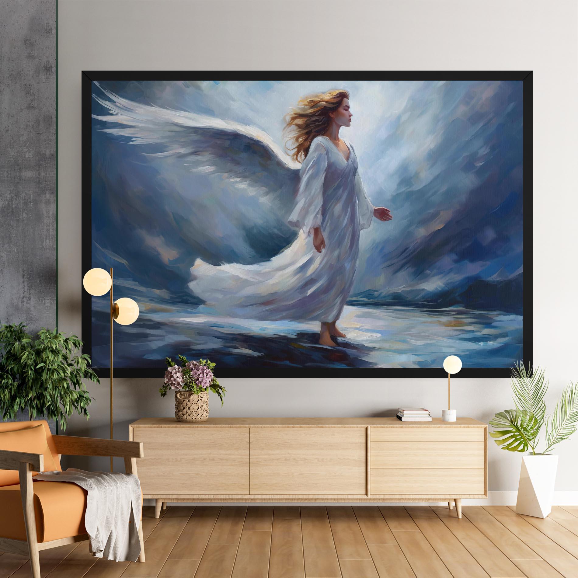 Tablou Canvas Wind Angel Woman mockup 9