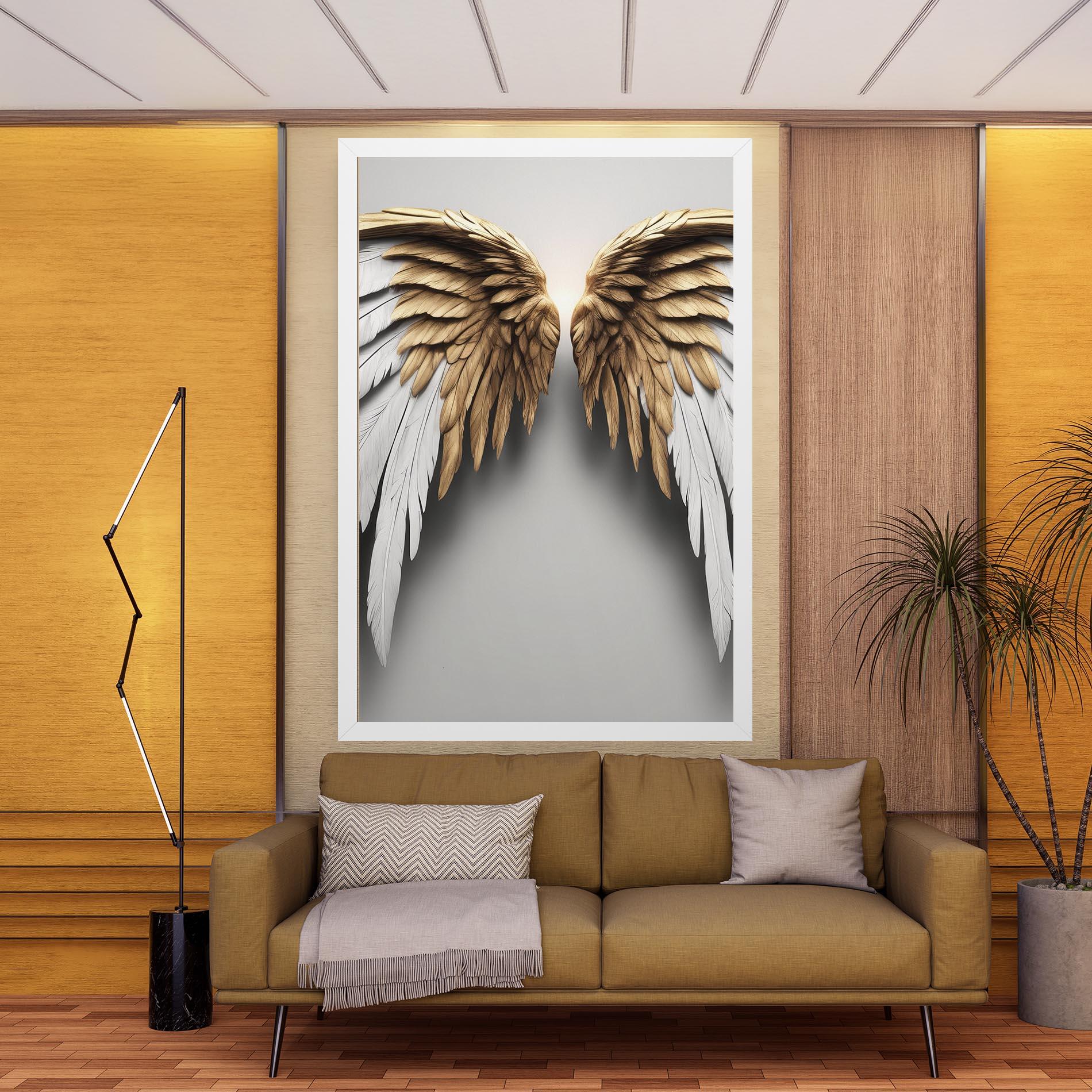 Tablou Canvas Realistic Angel Wings mockup 9