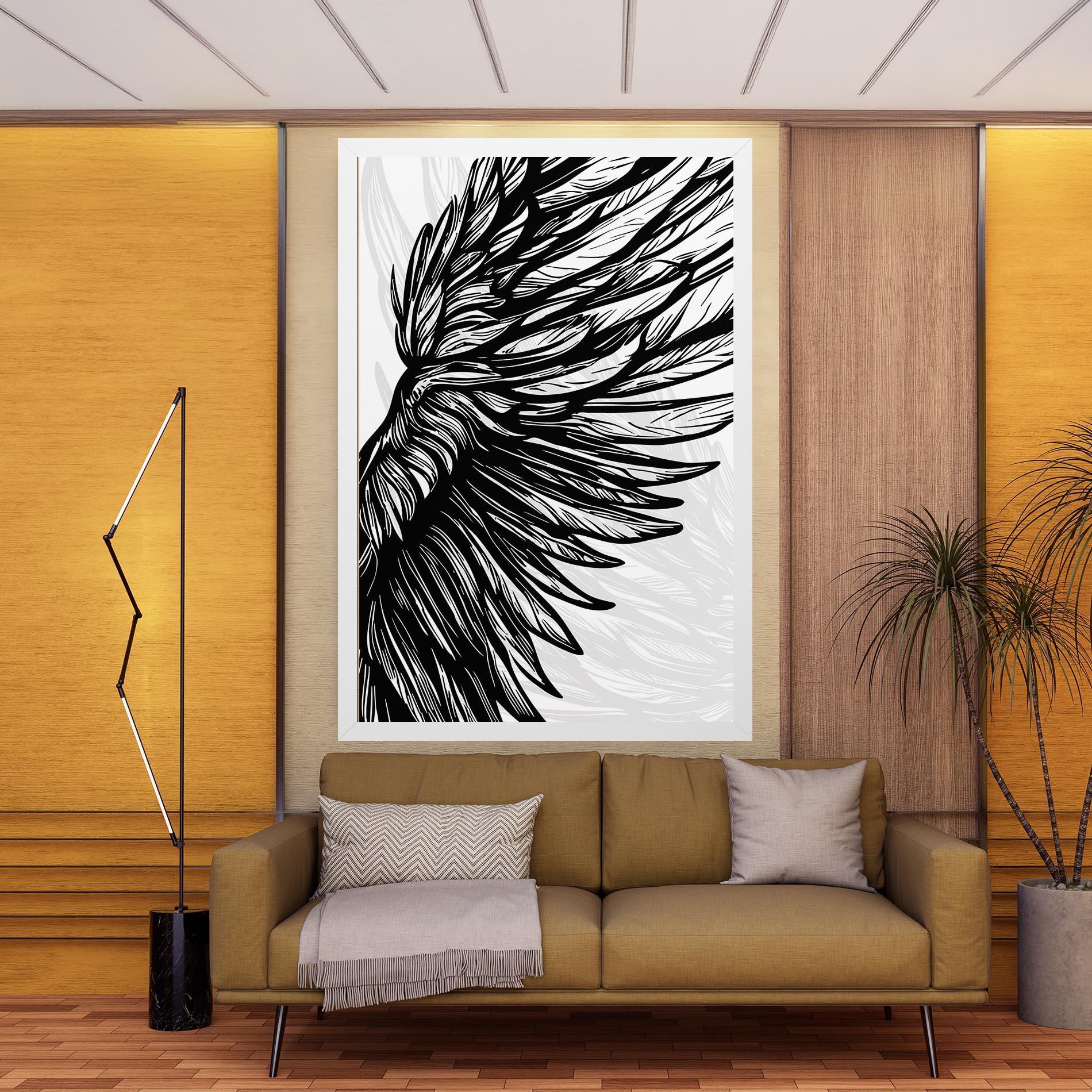 Tablou Canvas Wing Line mockup 9