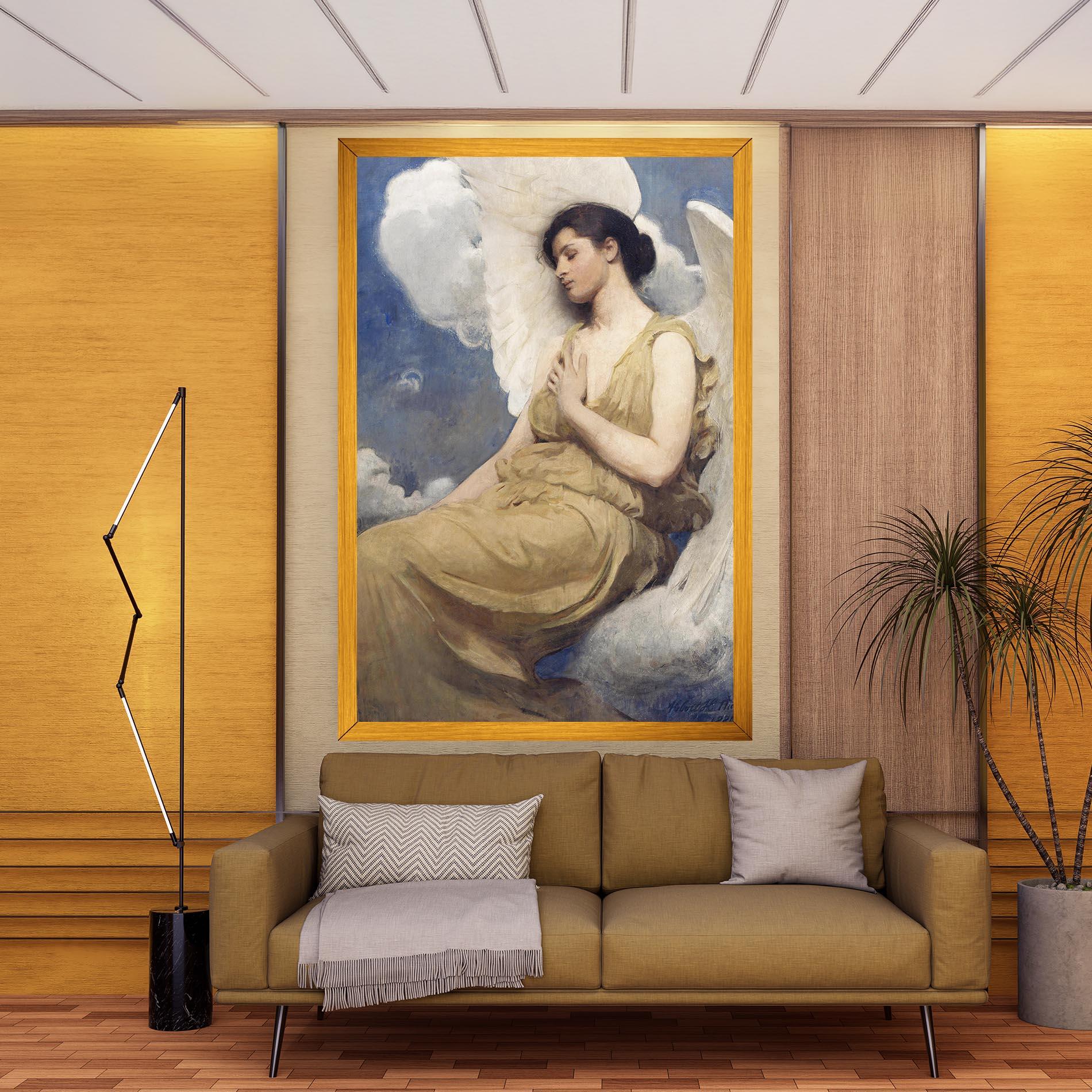 Tablou Canvas Angel Woman Painting mockup 9