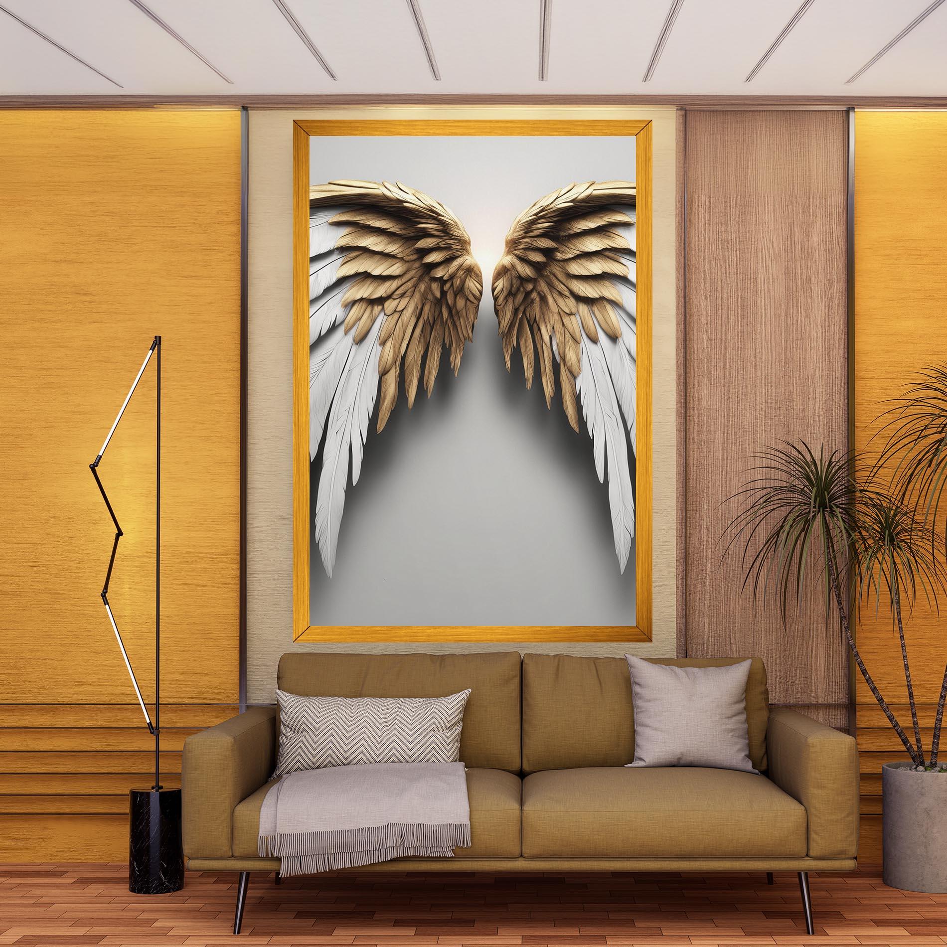 Tablou Canvas Realistic Angel Wings mockup 9