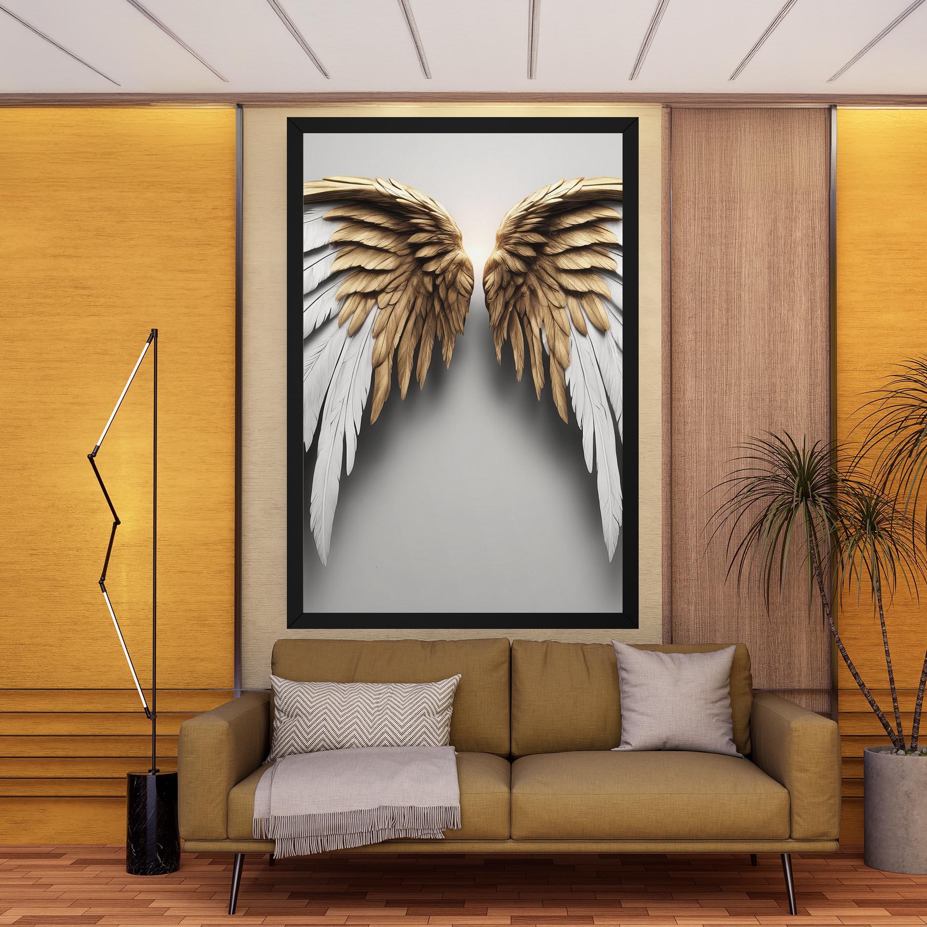 Tablou Canvas Realistic Angel Wings mockup 9