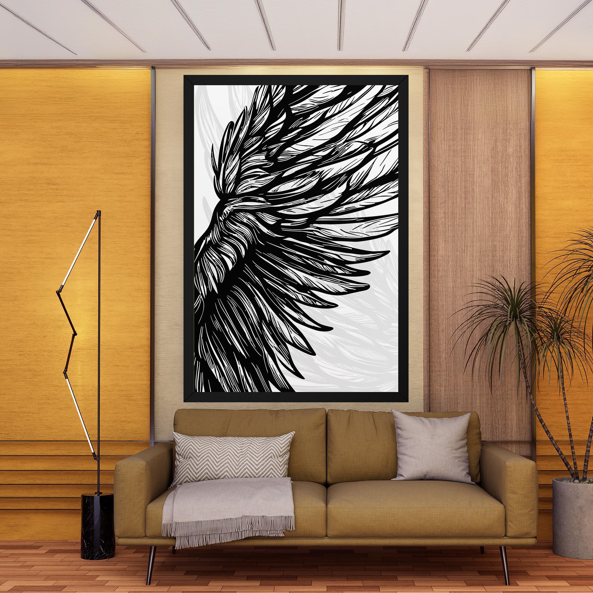 Tablou Canvas Wing Line mockup 9