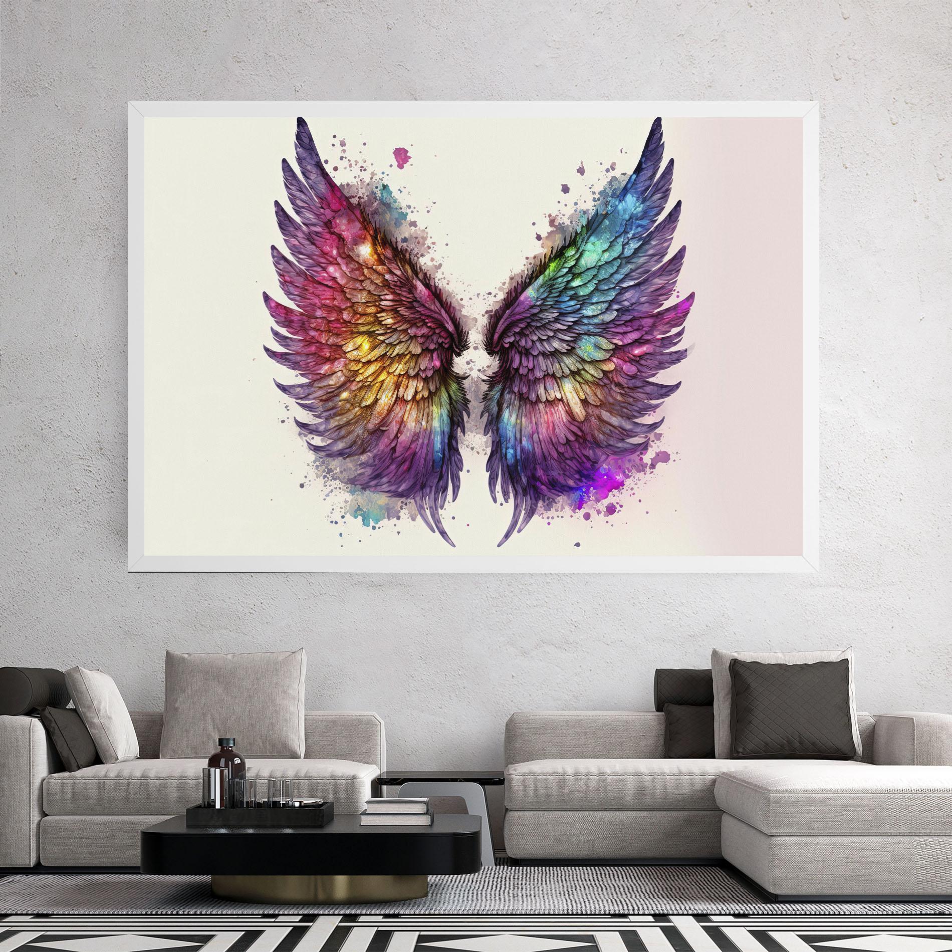 Tablou Canvas Magic Watercolor Wings mockup 2