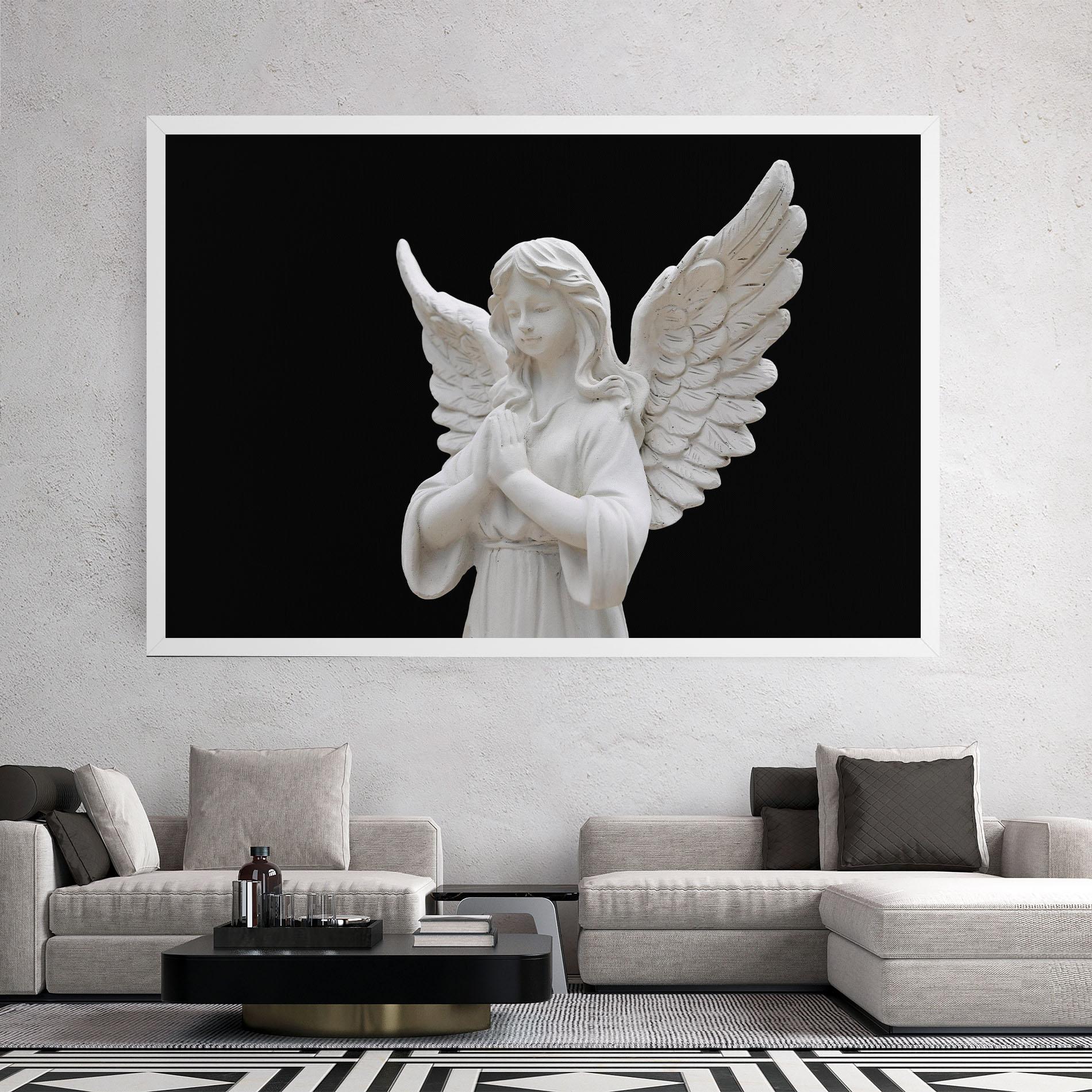 Tablou Canvas Pretty Angel Statues mockup 2