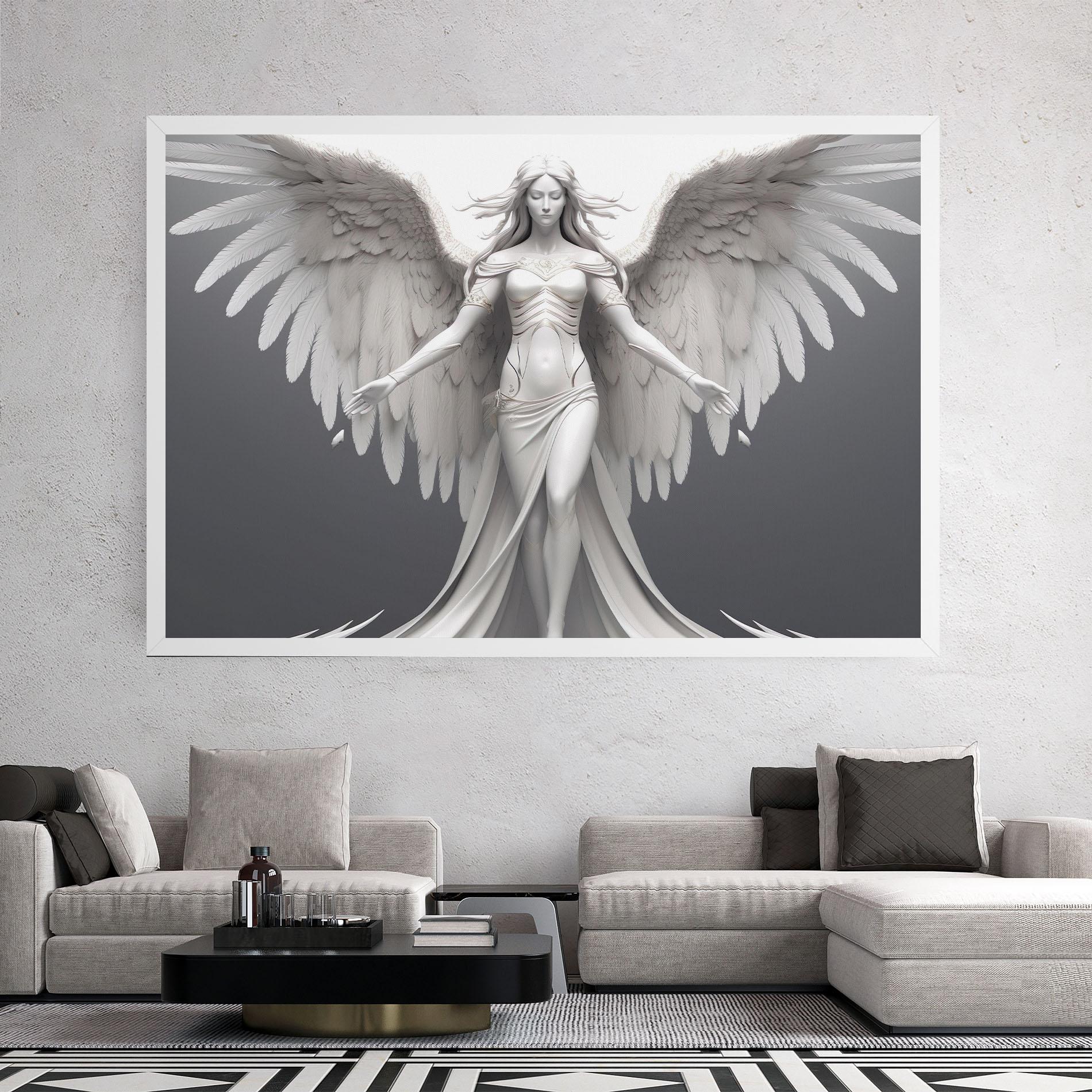 Tablou Canvas White Stone Woman mockup 2