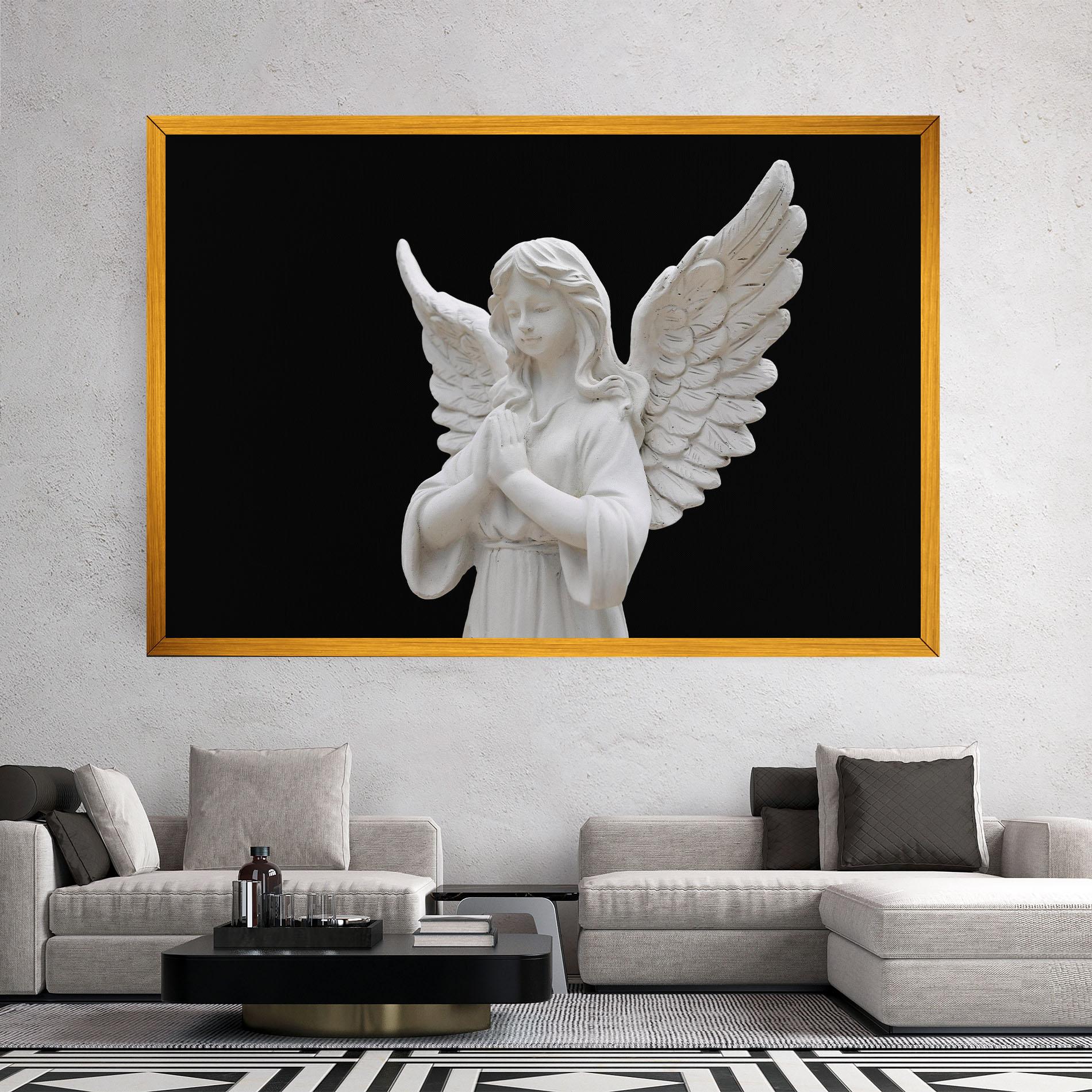 Tablou Canvas Pretty Angel Statues mockup 2