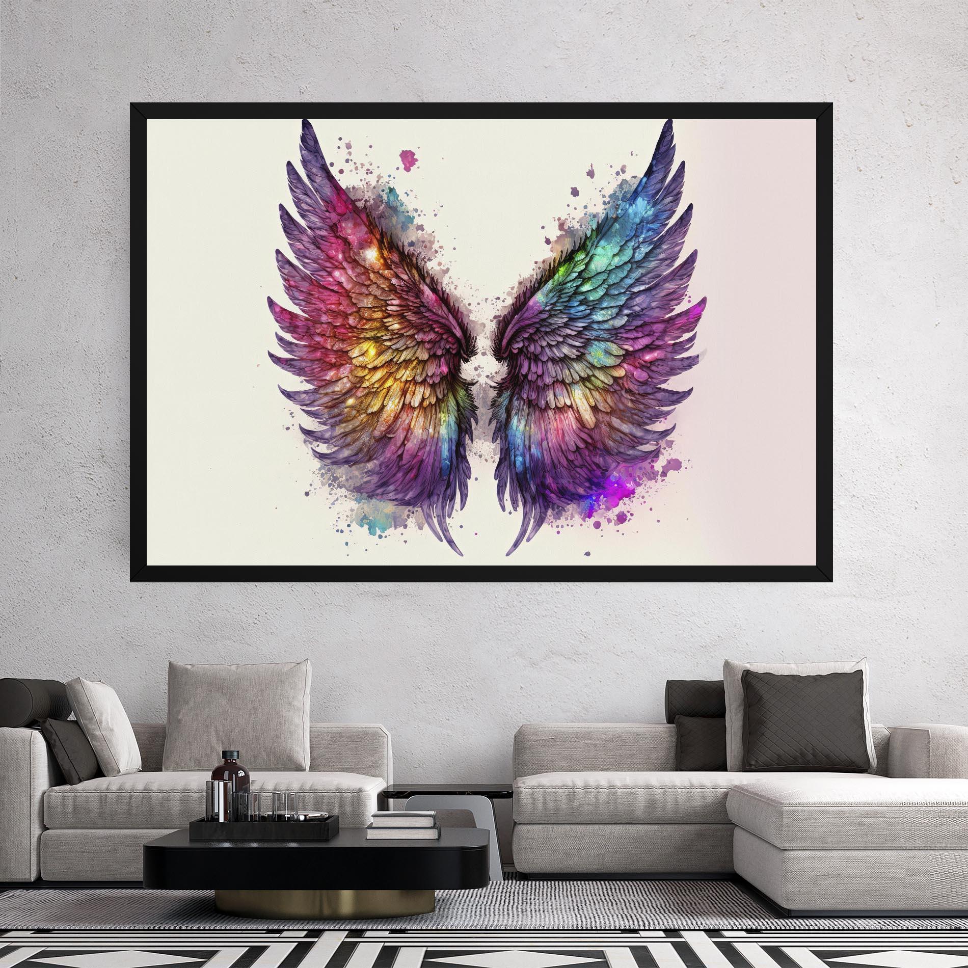 Tablou Canvas Magic Watercolor Wings mockup 2