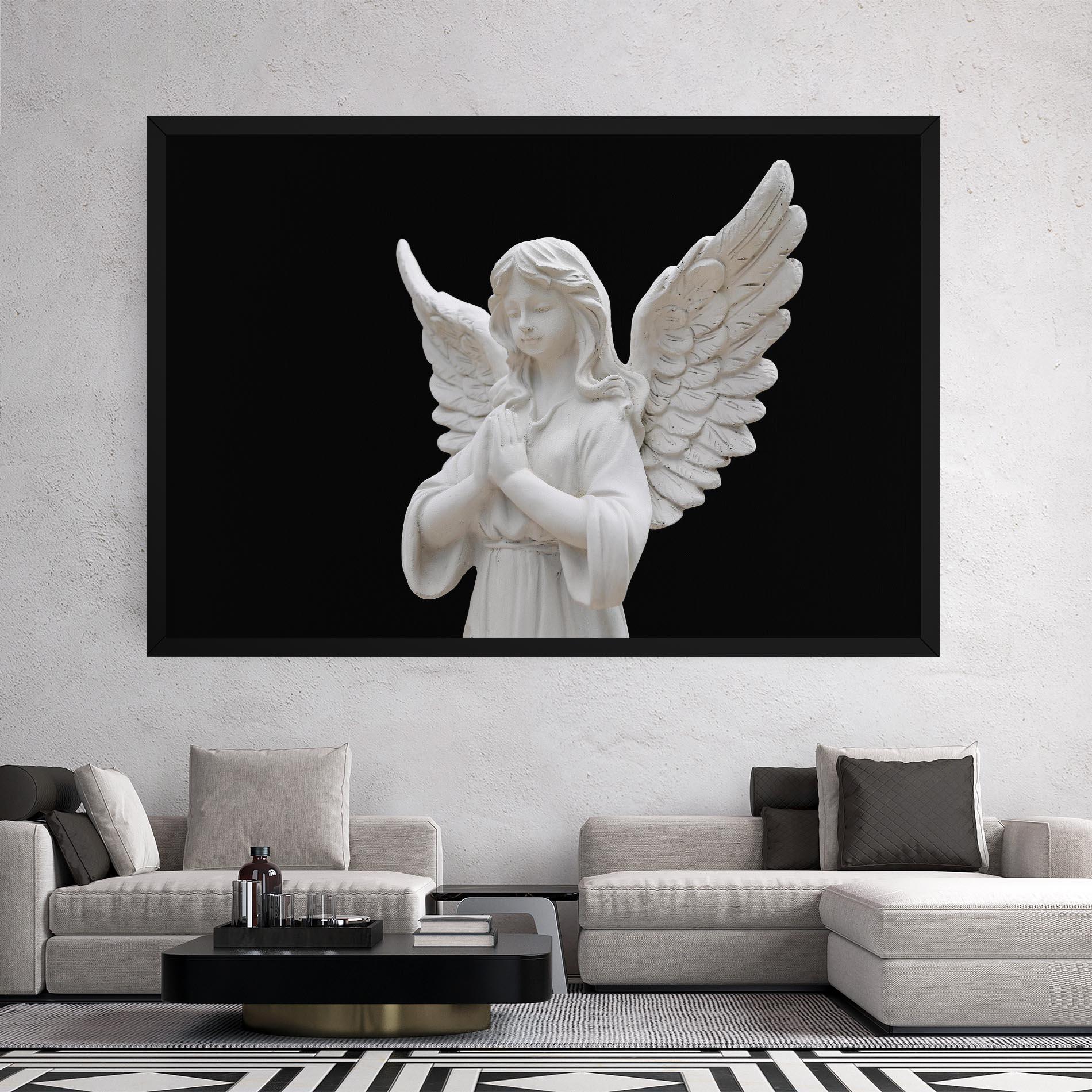 Tablou Canvas Pretty Angel Statues mockup 2