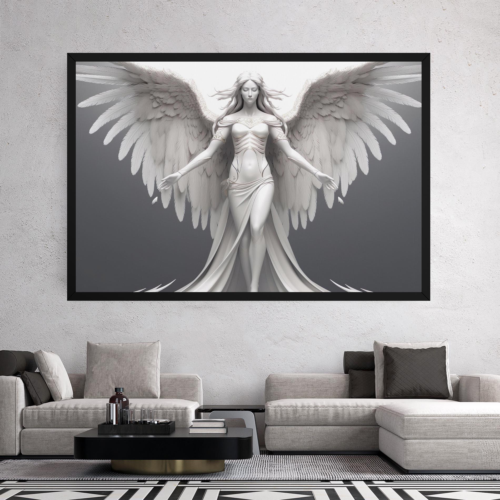 Tablou Canvas White Stone Woman mockup 2